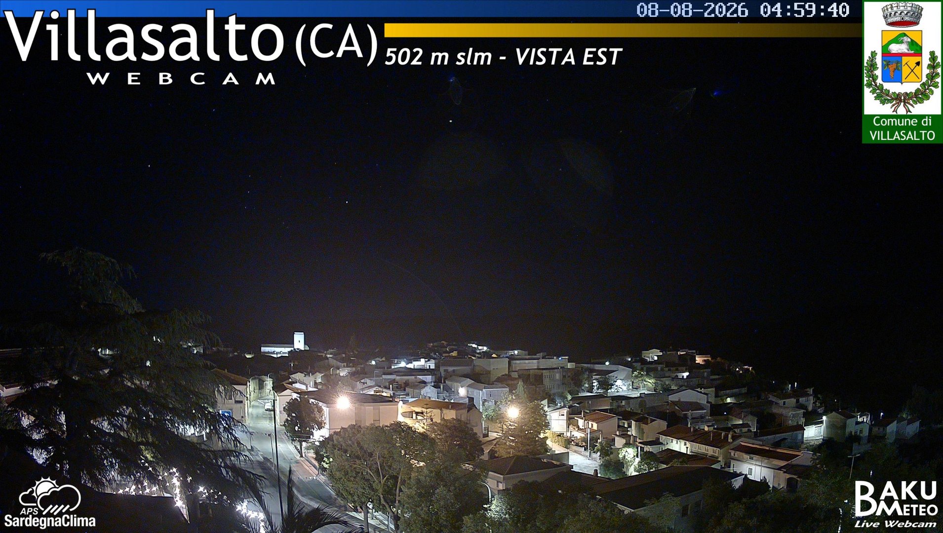 time-lapse frame, Villasalto Comune webcam