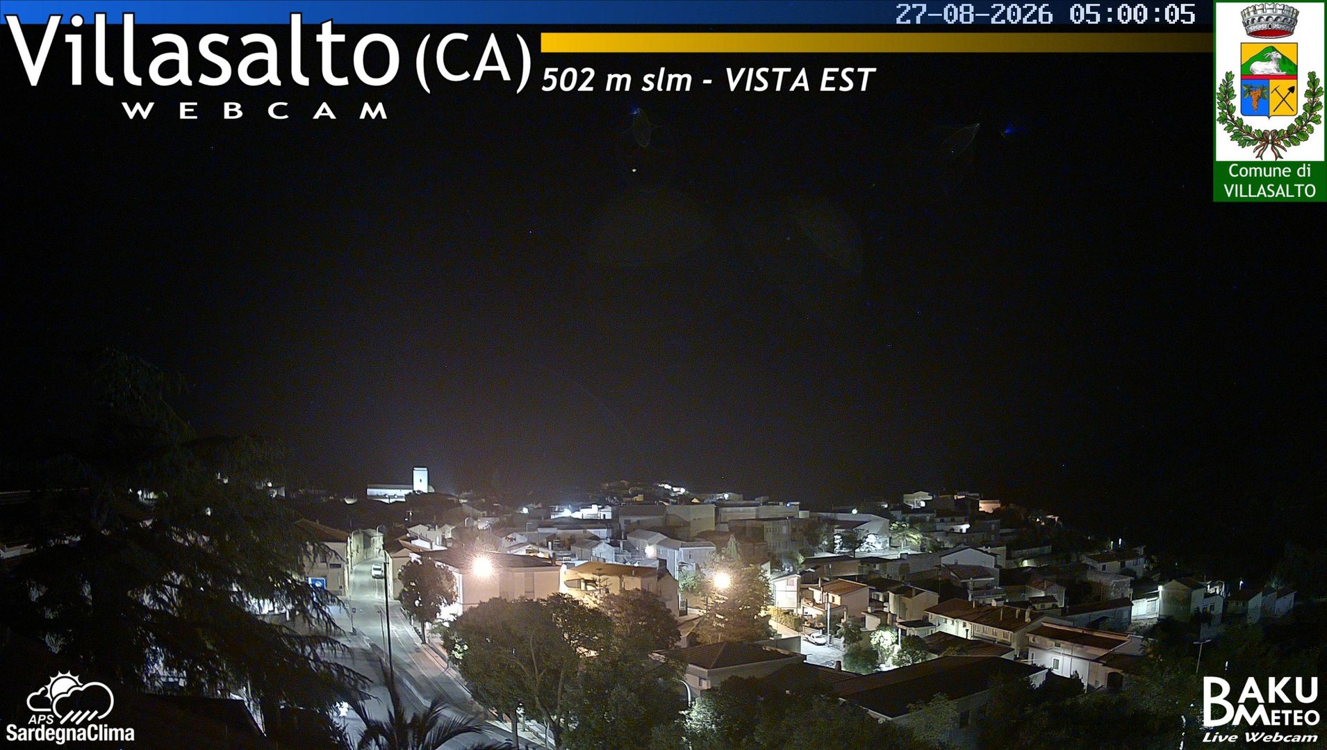time-lapse frame, Villasalto Comune webcam