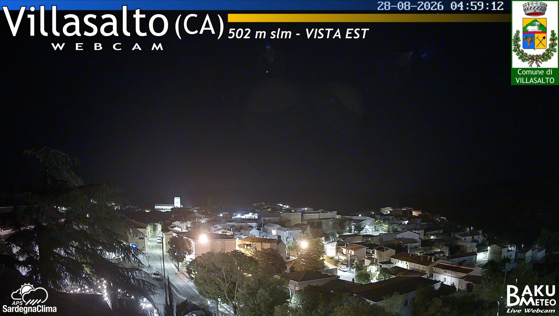 time-lapse frame, Villasalto Comune webcam