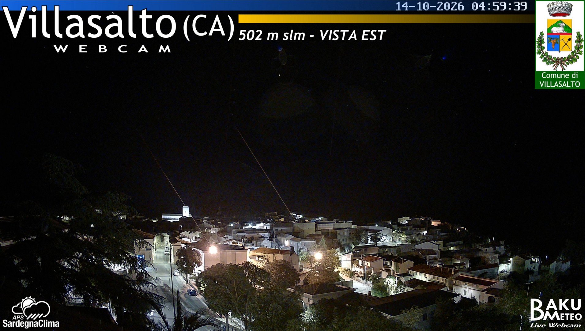 time-lapse frame, Villasalto Comune webcam