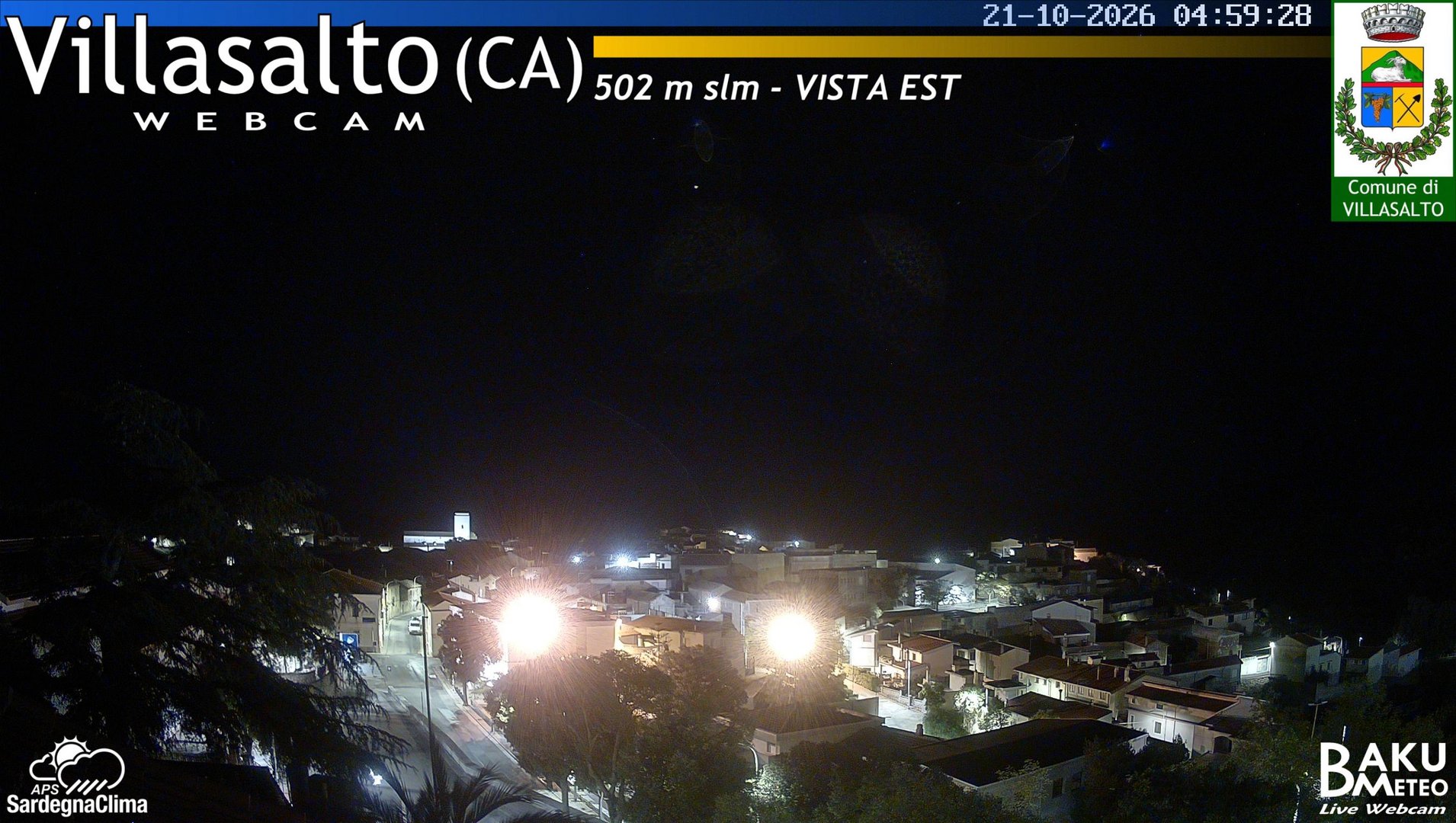 time-lapse frame, Villasalto Comune webcam