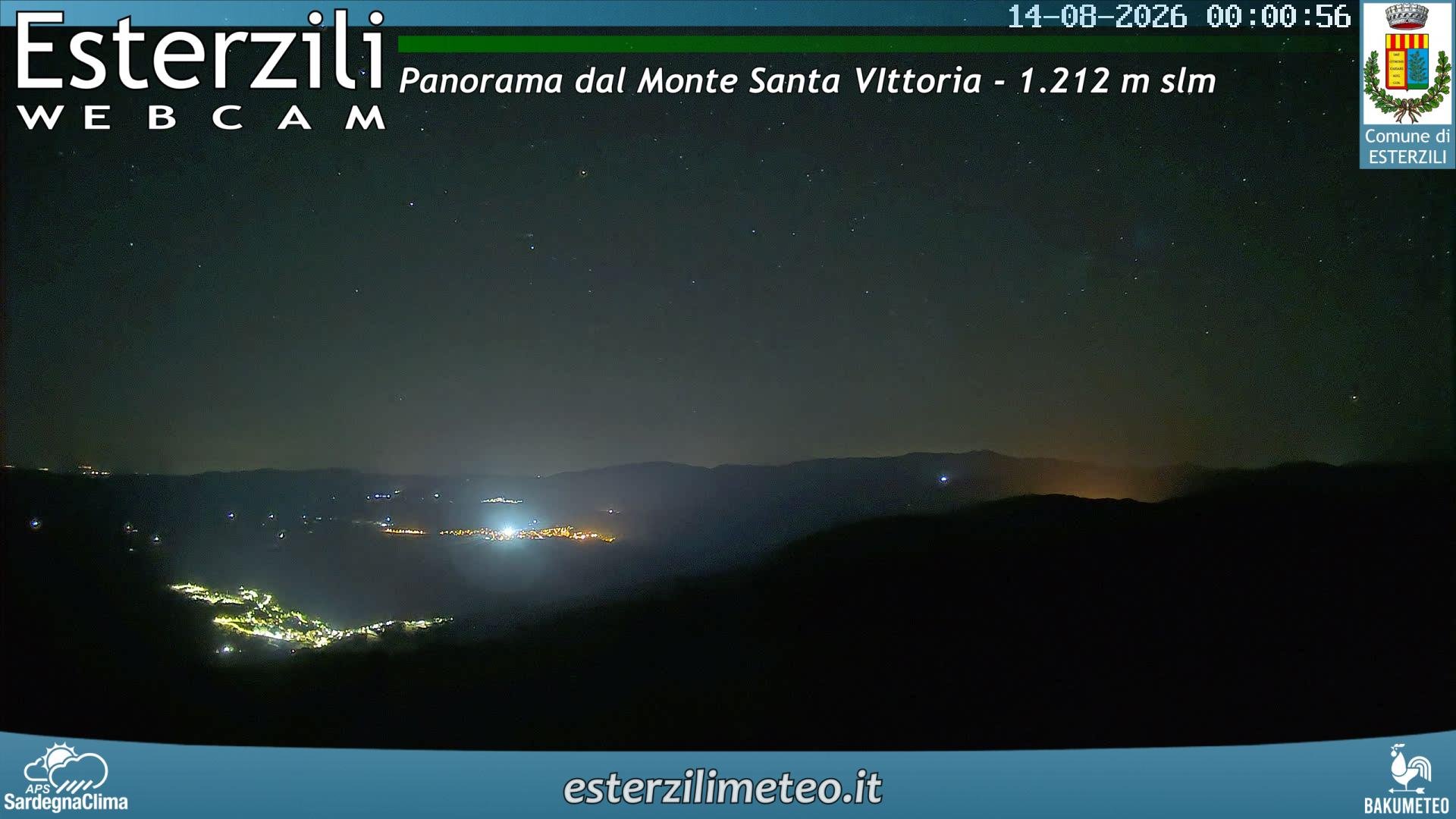 time-lapse frame, Monte Santa Vittoria webcam