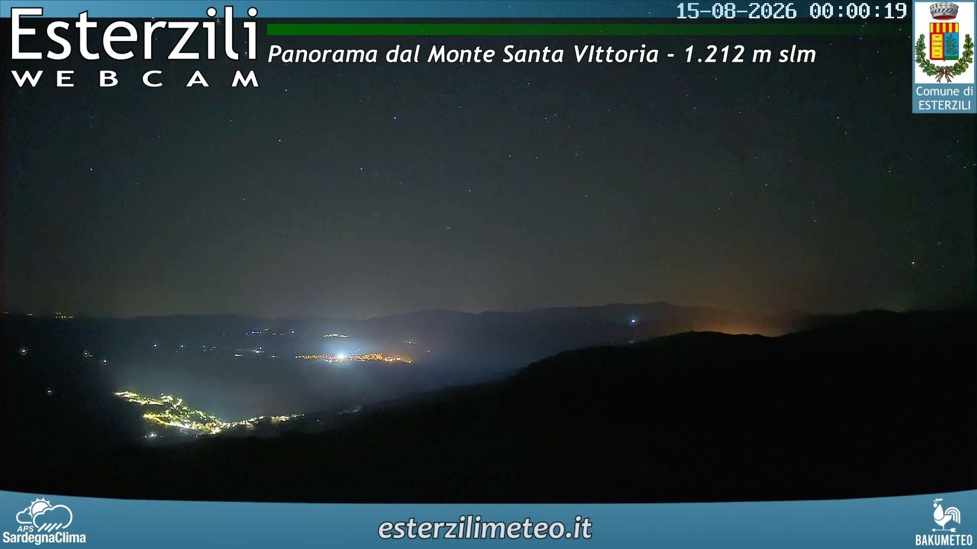 time-lapse frame, Monte Santa Vittoria webcam