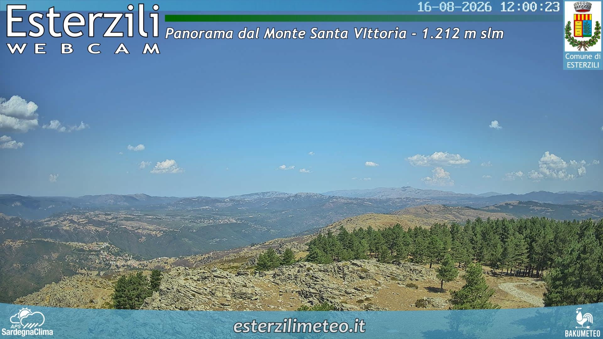 view from Monte Santa Vittoria on 2026-08-16