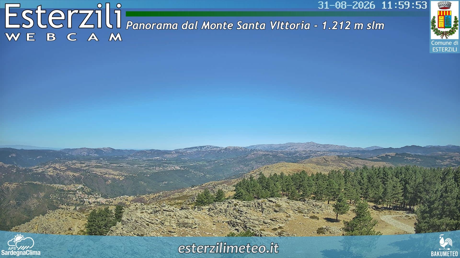 view from Monte Santa Vittoria on 2026-08-31
