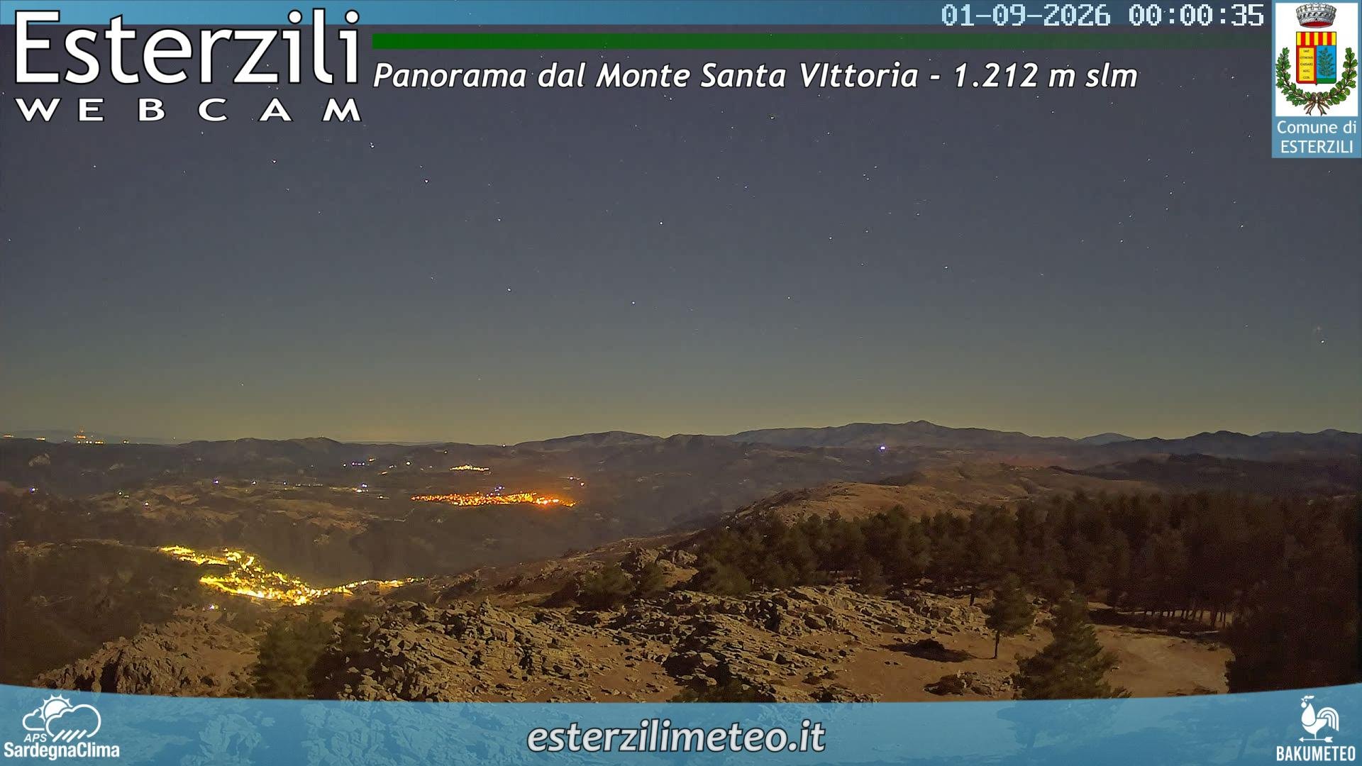 time-lapse frame, Monte Santa Vittoria webcam