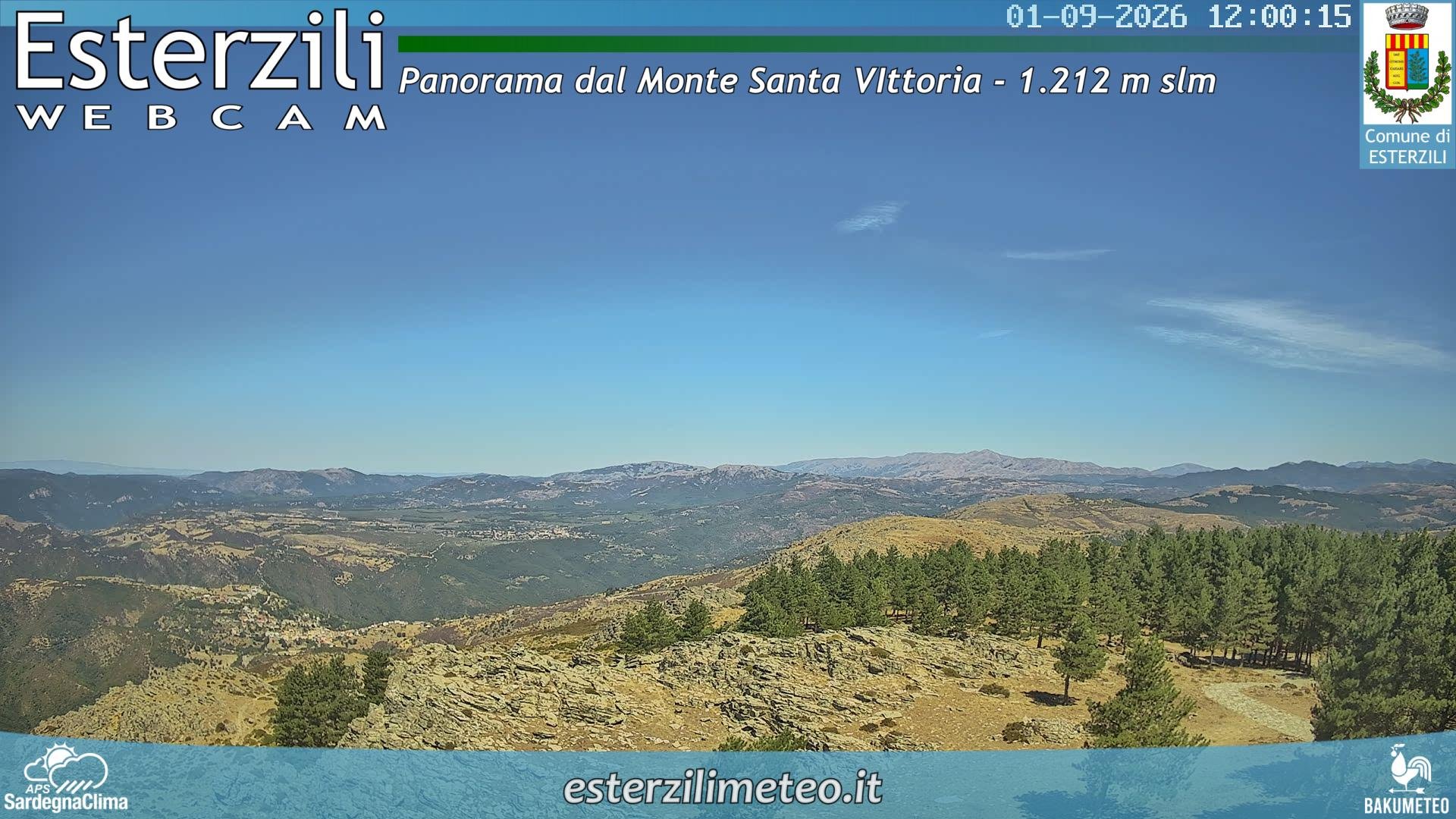 view from Monte Santa Vittoria on 2026-09-01
