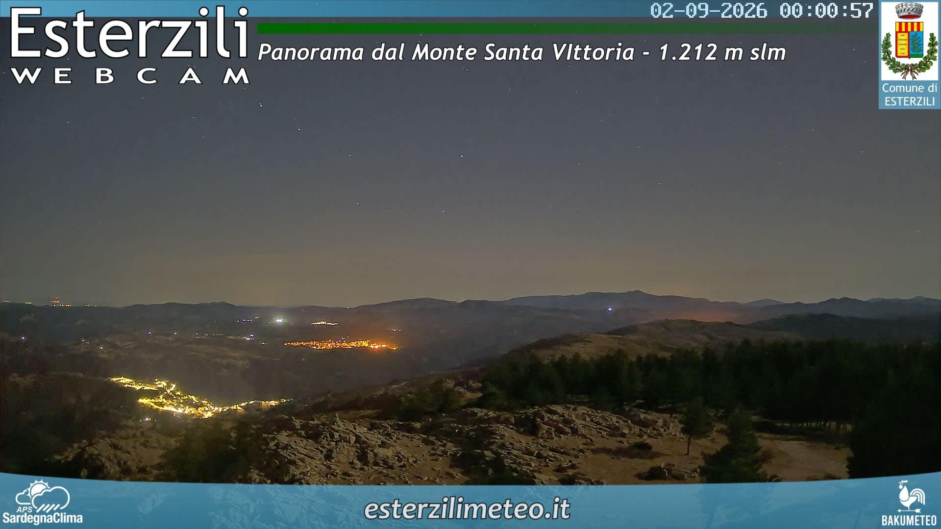time-lapse frame, Monte Santa Vittoria webcam