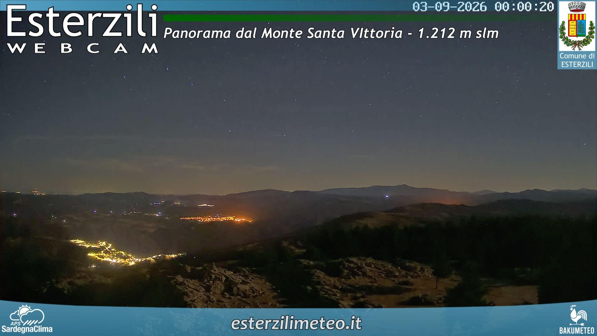 time-lapse frame, Monte Santa Vittoria webcam