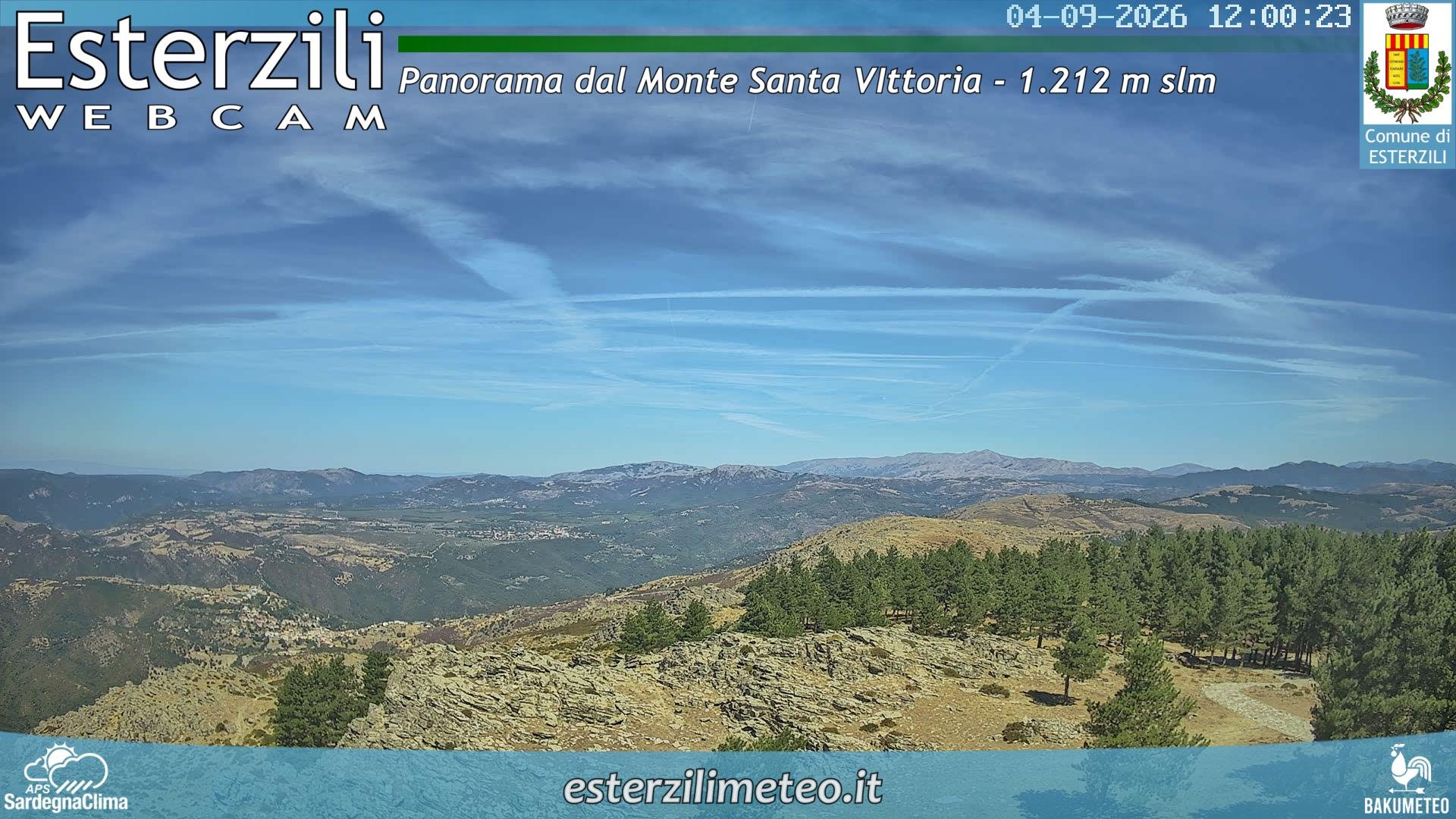 view from Monte Santa Vittoria on 2026-09-04