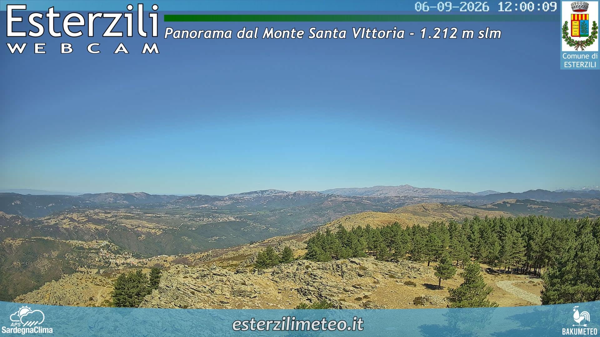 view from Monte Santa Vittoria on 2026-09-06
