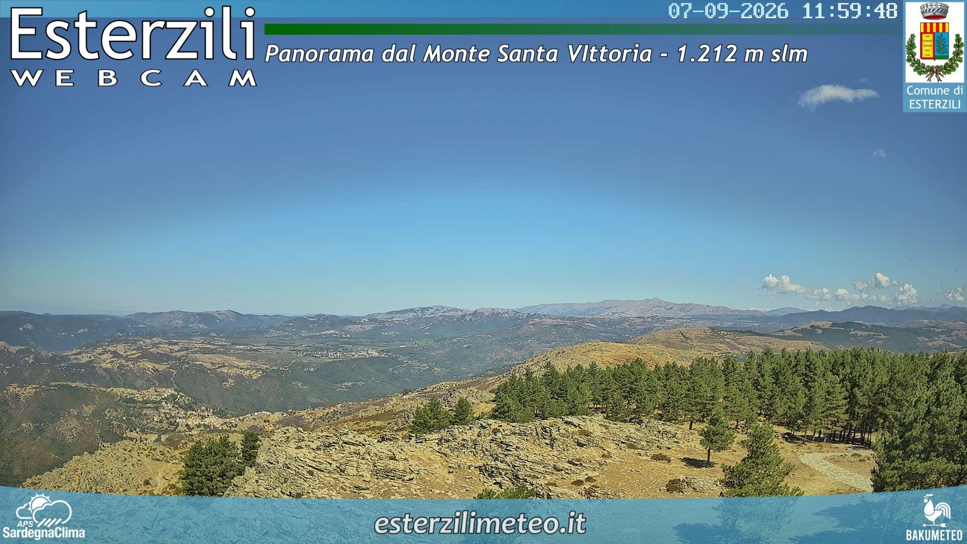 view from Monte Santa Vittoria on 2026-09-07