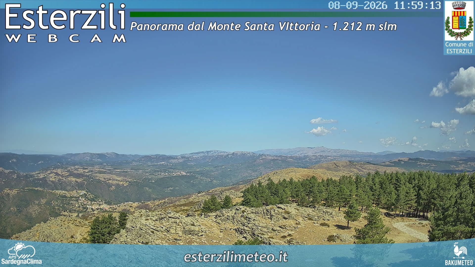 view from Monte Santa Vittoria on 2026-09-08