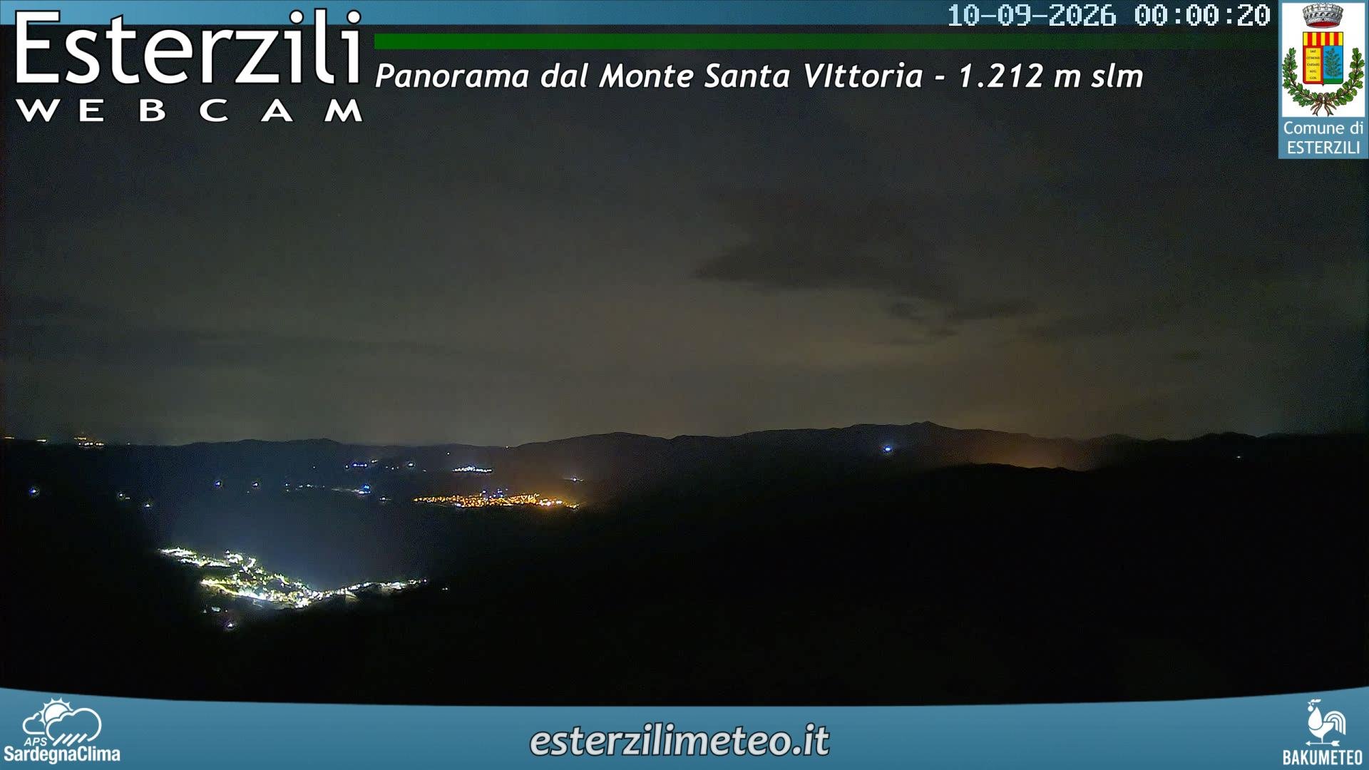 time-lapse frame, Monte Santa Vittoria webcam