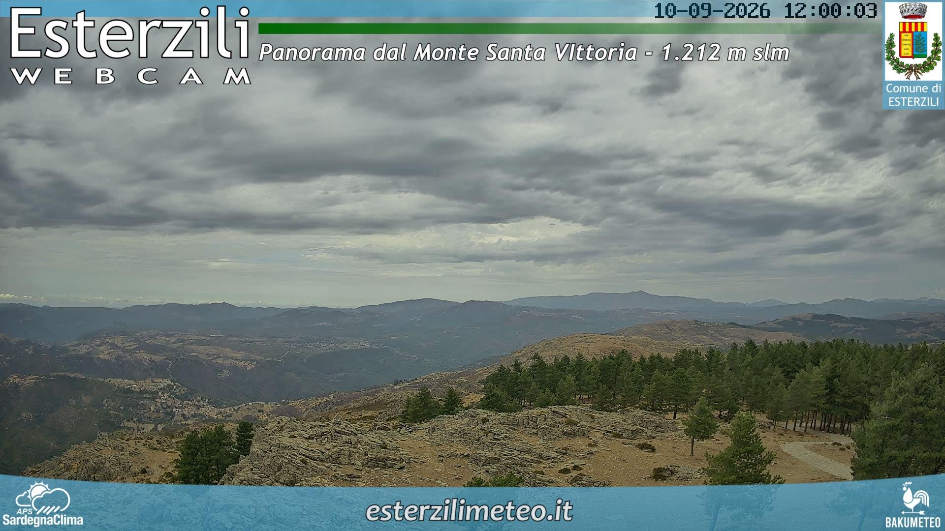 view from Monte Santa Vittoria on 2026-09-10