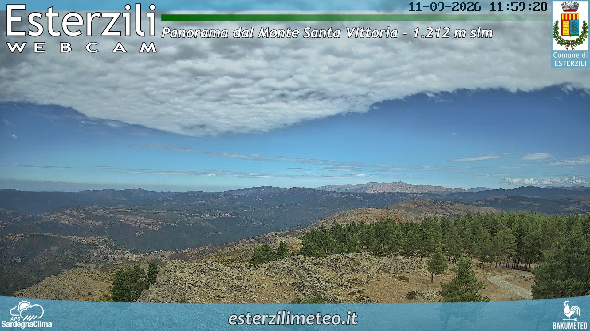view from Monte Santa Vittoria on 2026-09-11