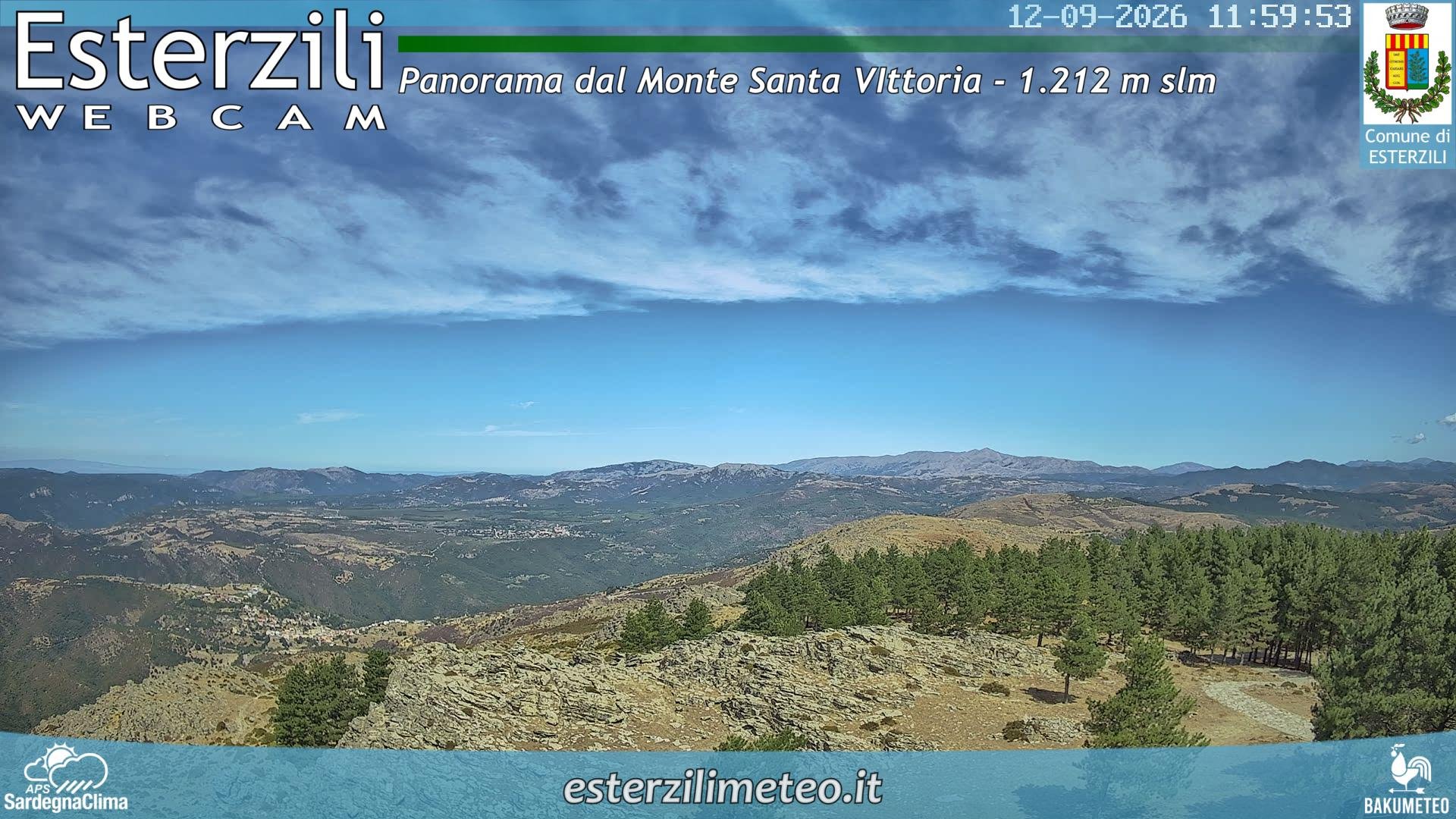 view from Monte Santa Vittoria on 2026-09-12