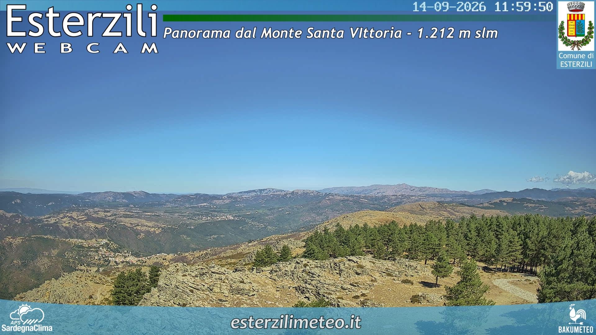 view from Monte Santa Vittoria on 2026-09-14