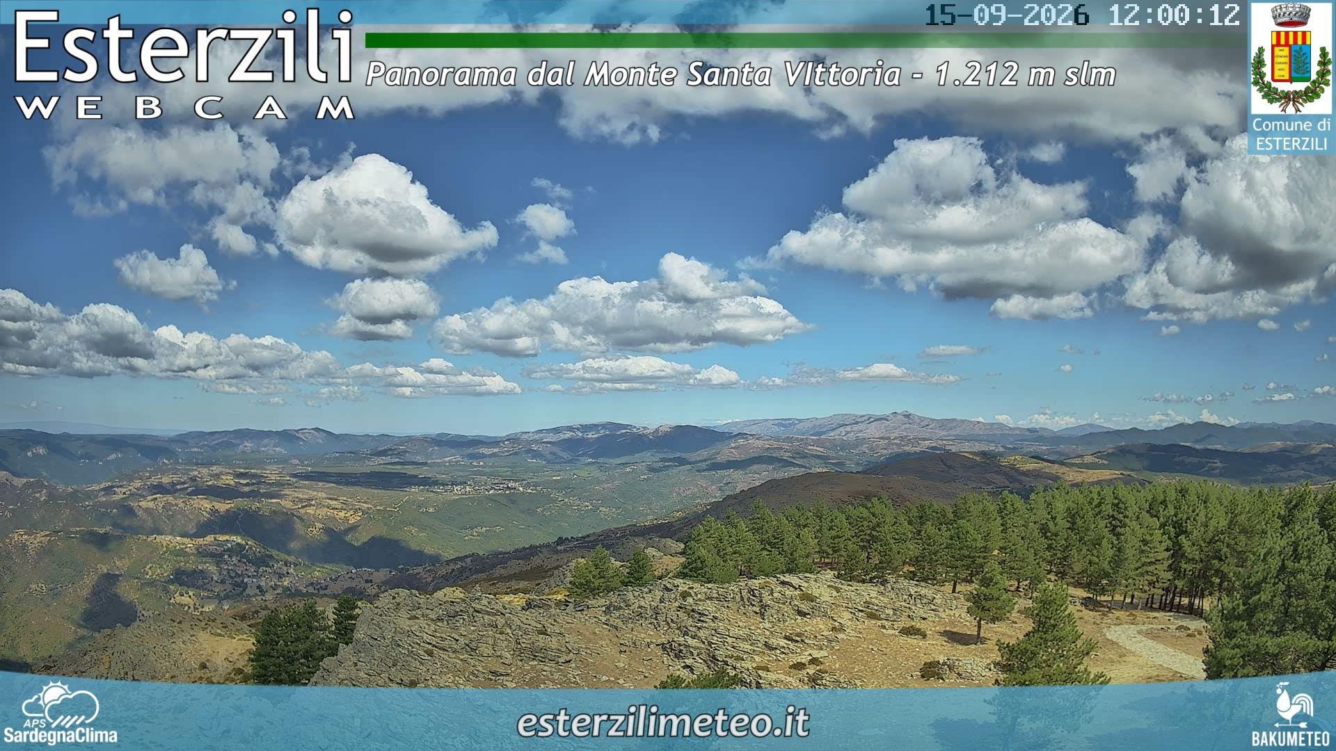view from Monte Santa Vittoria on 2026-09-15