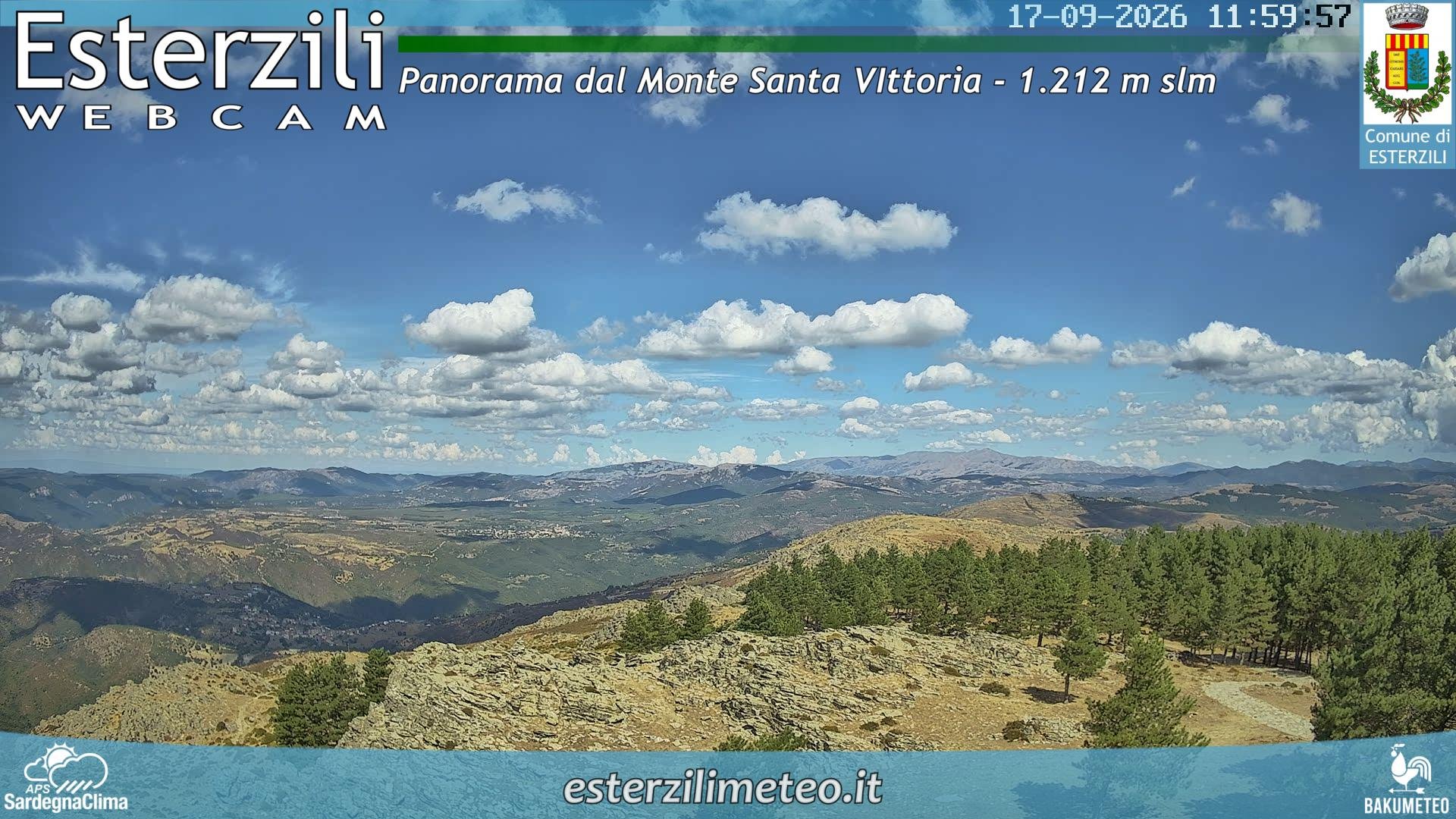 view from Monte Santa Vittoria on 2026-09-17