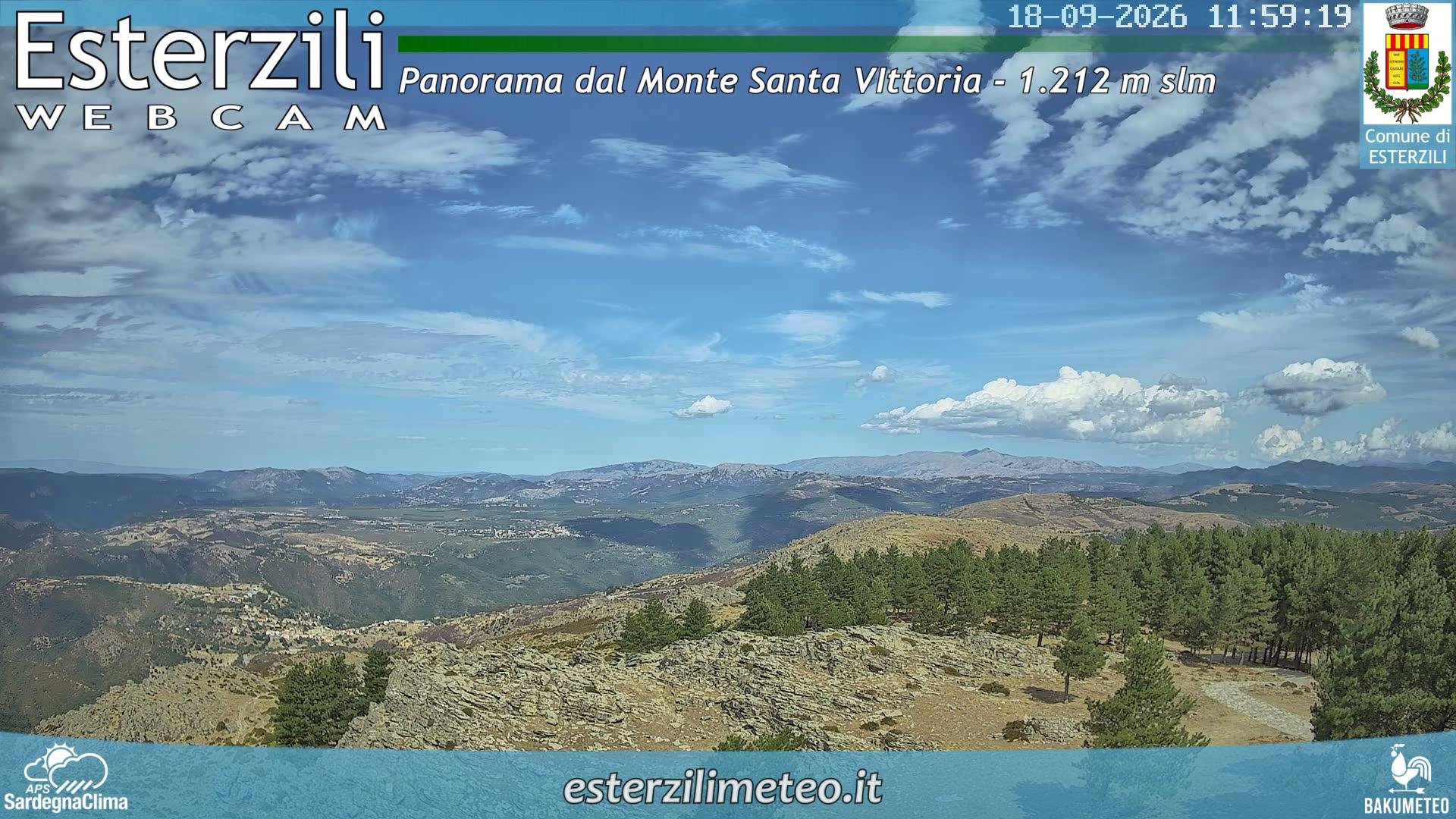 view from Monte Santa Vittoria on 2026-09-18
