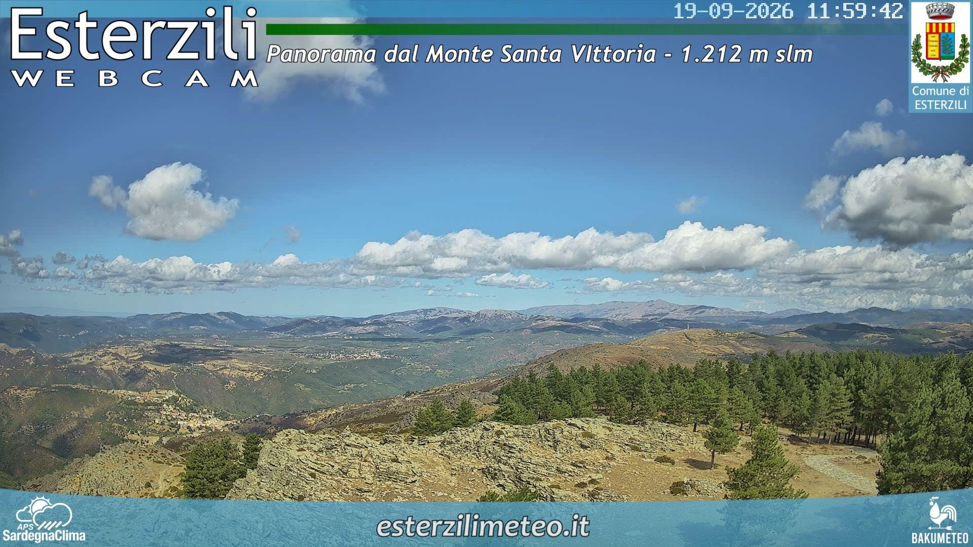 view from Monte Santa Vittoria on 2026-09-19