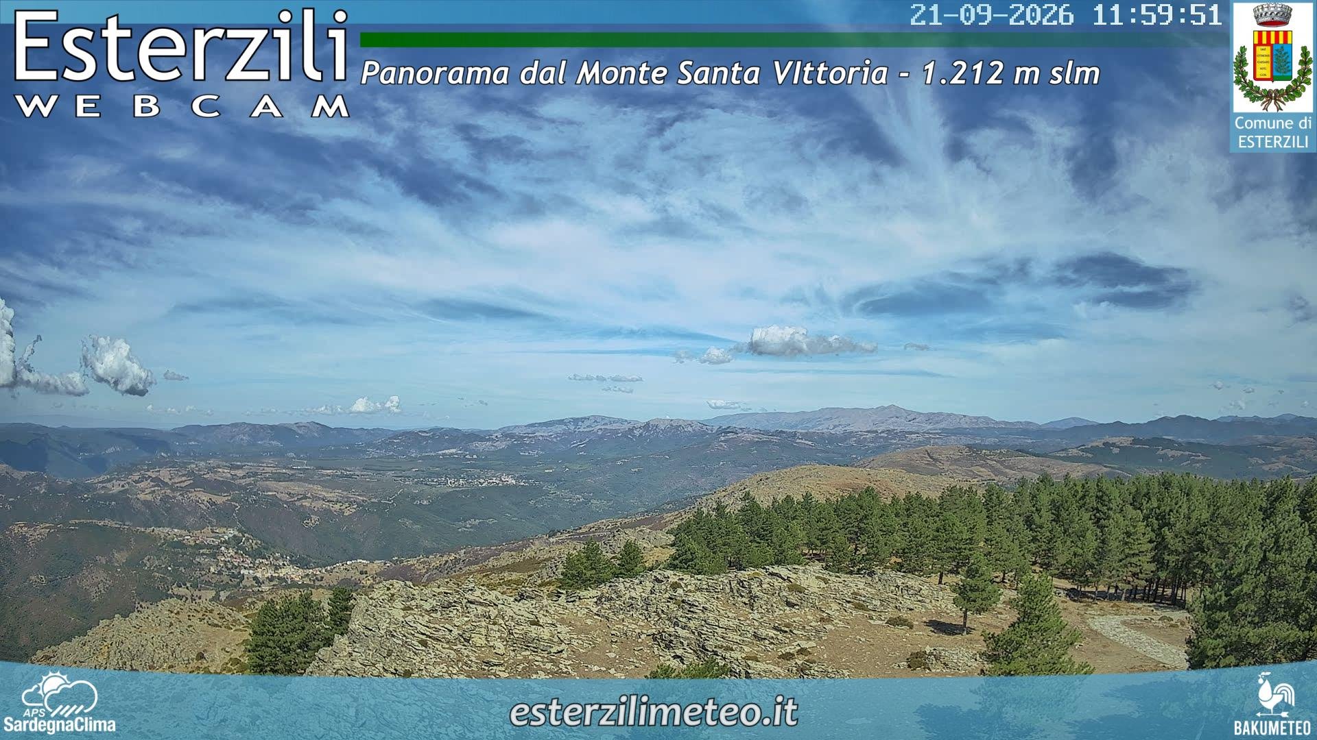 view from Monte Santa Vittoria on 2026-09-21