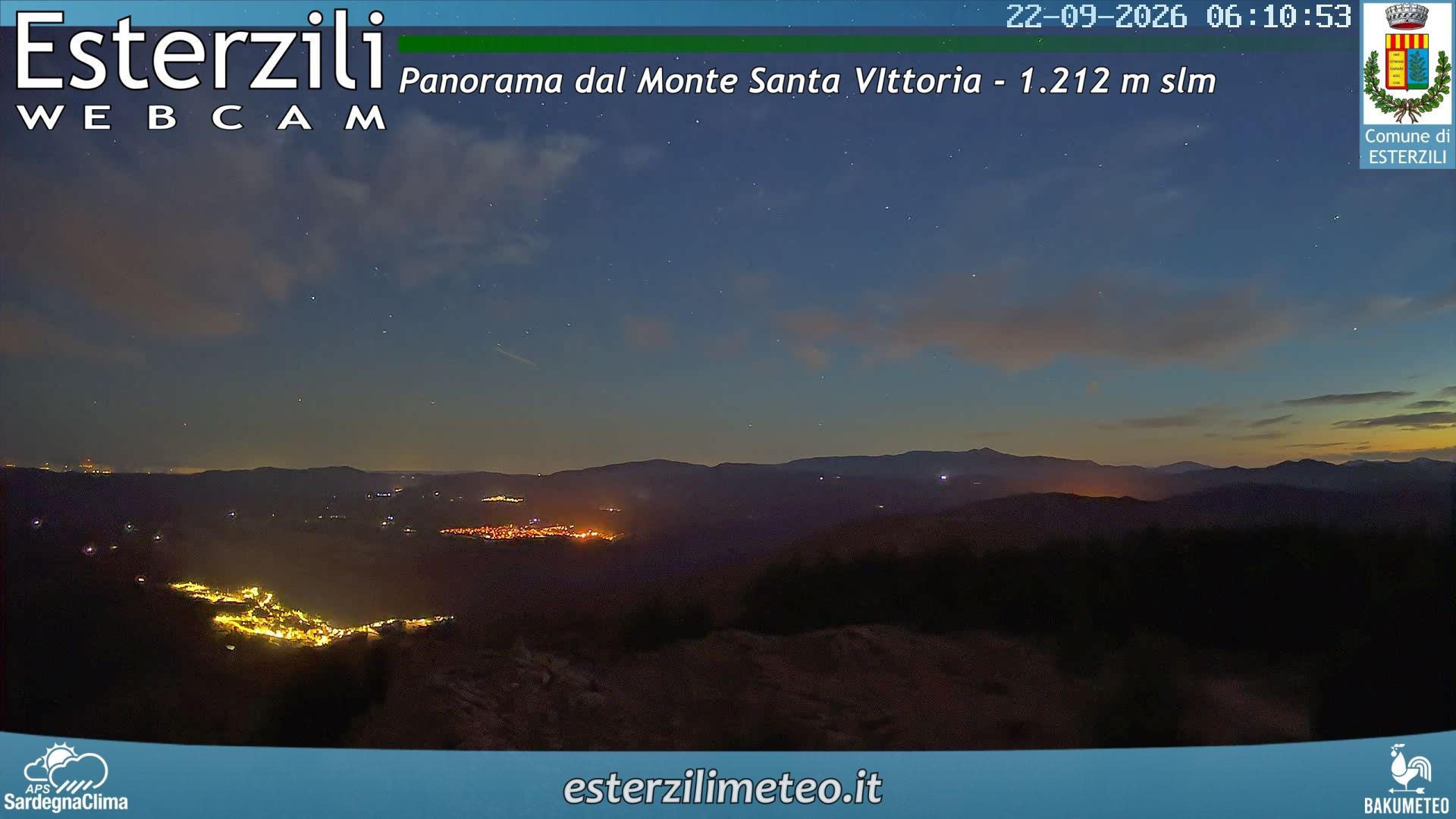 view from Monte Santa Vittoria on 2026-09-22