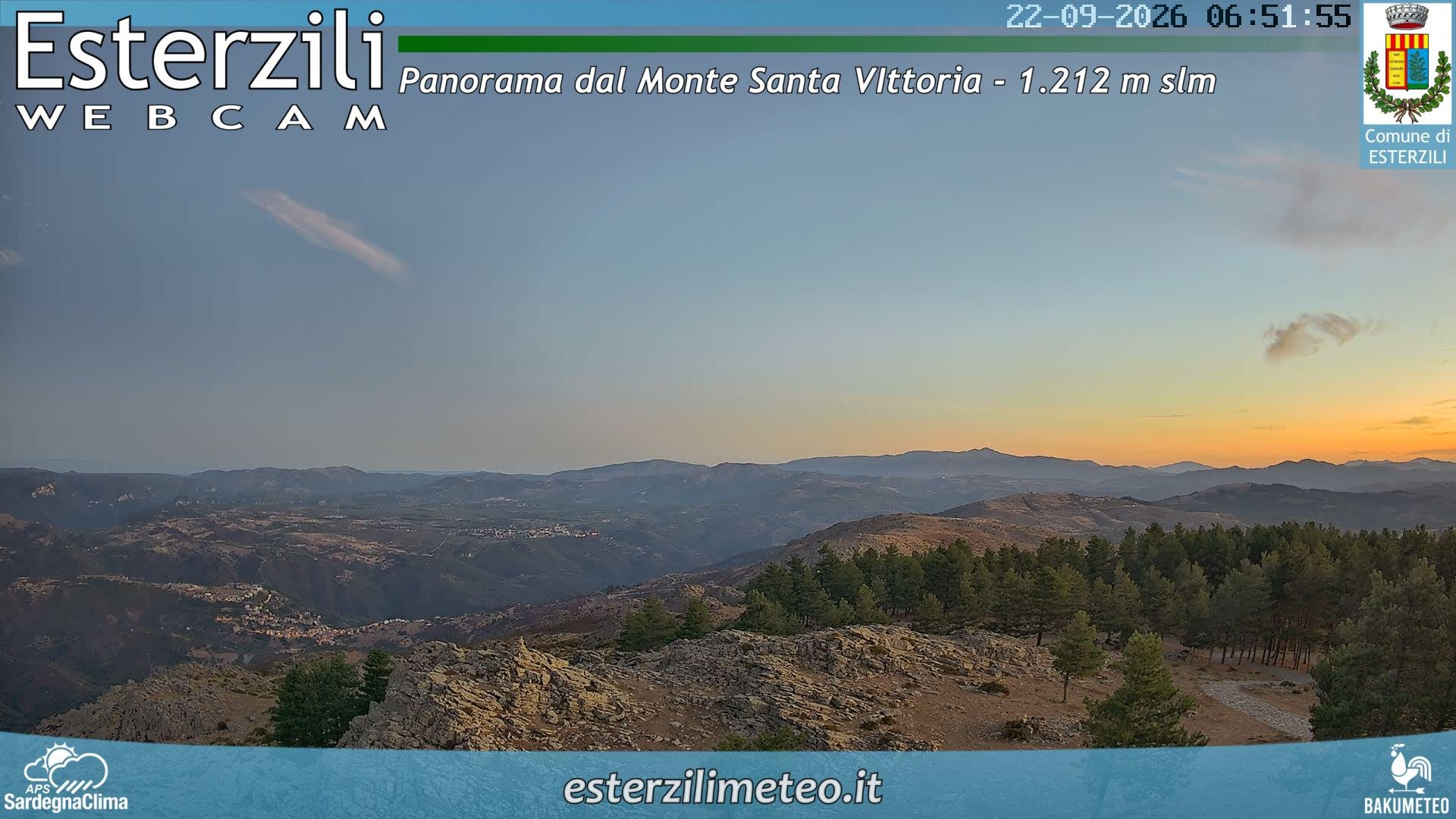 view from Monte Santa Vittoria on 2026-09-22