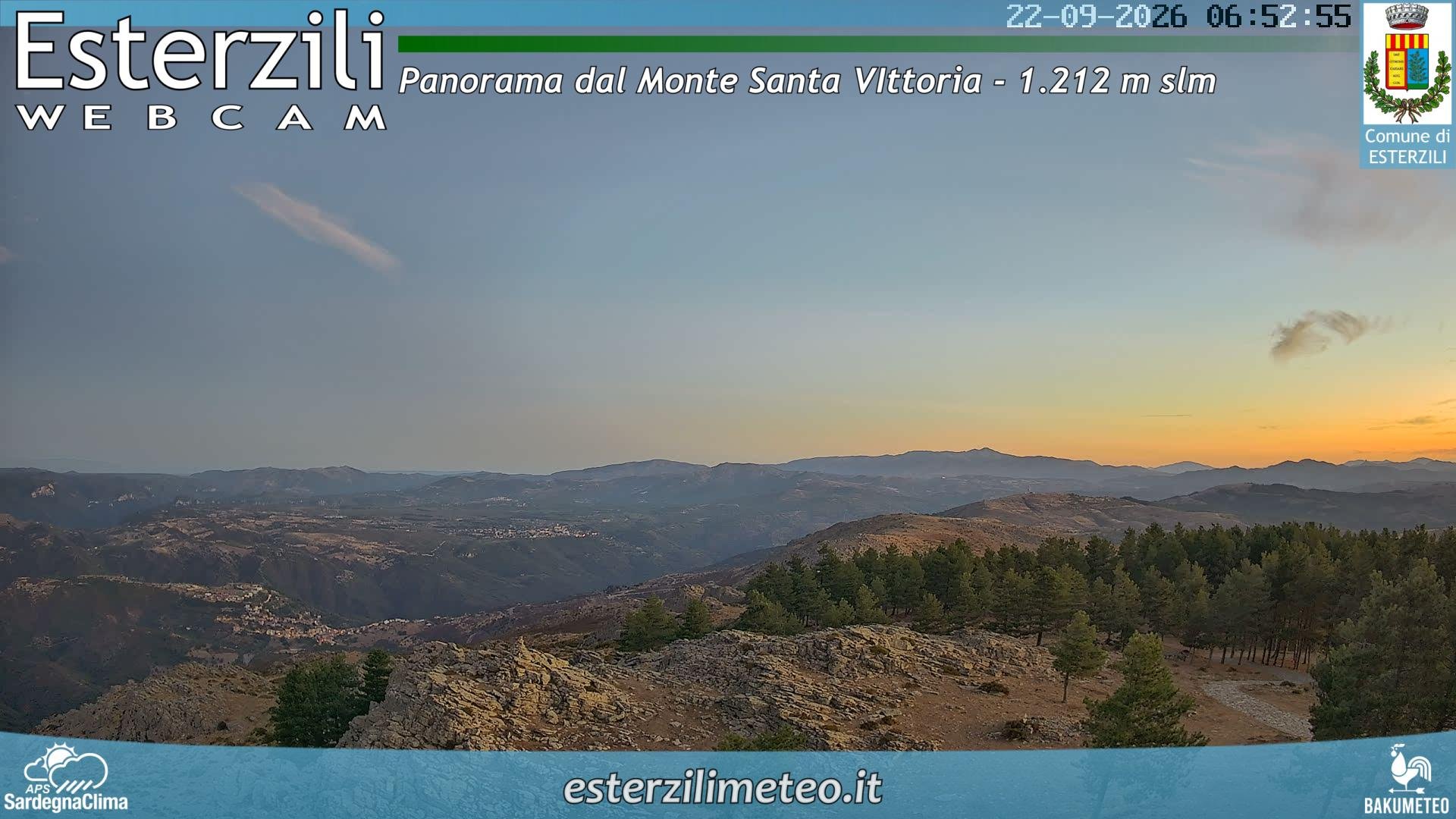view from Monte Santa Vittoria on 2026-09-22