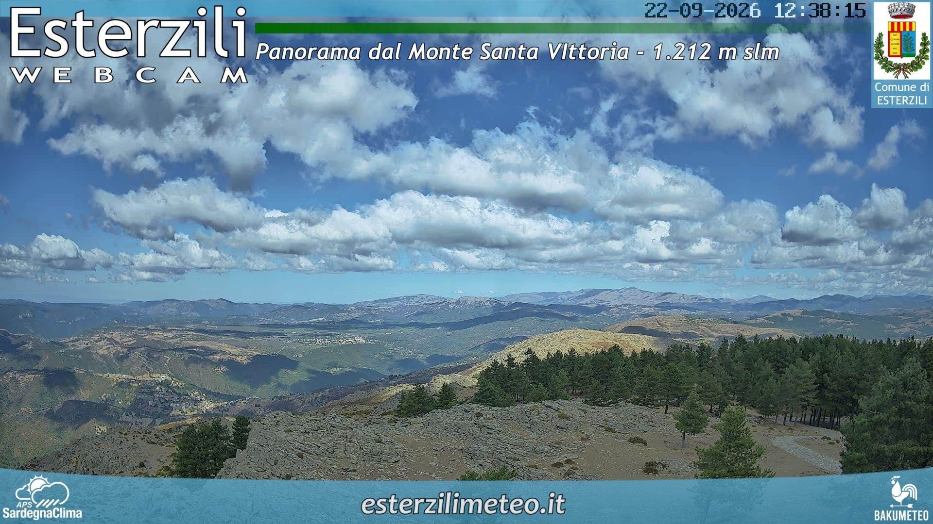 view from Monte Santa Vittoria on 2026-09-22