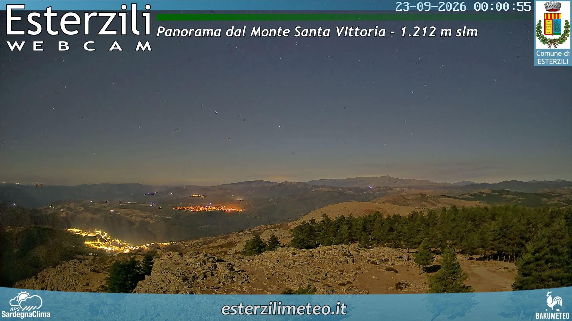 time-lapse frame, Monte Santa Vittoria webcam