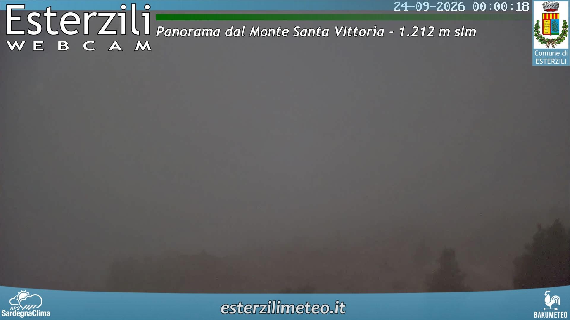time-lapse frame, Monte Santa Vittoria webcam