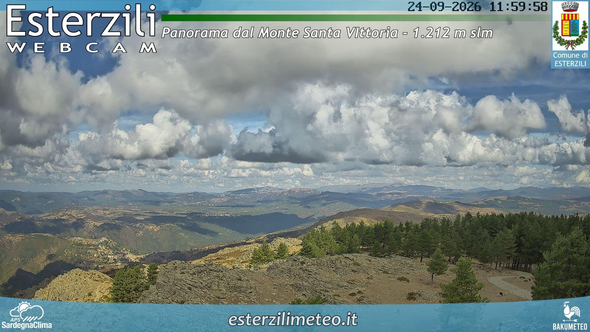 view from Monte Santa Vittoria on 2026-09-24
