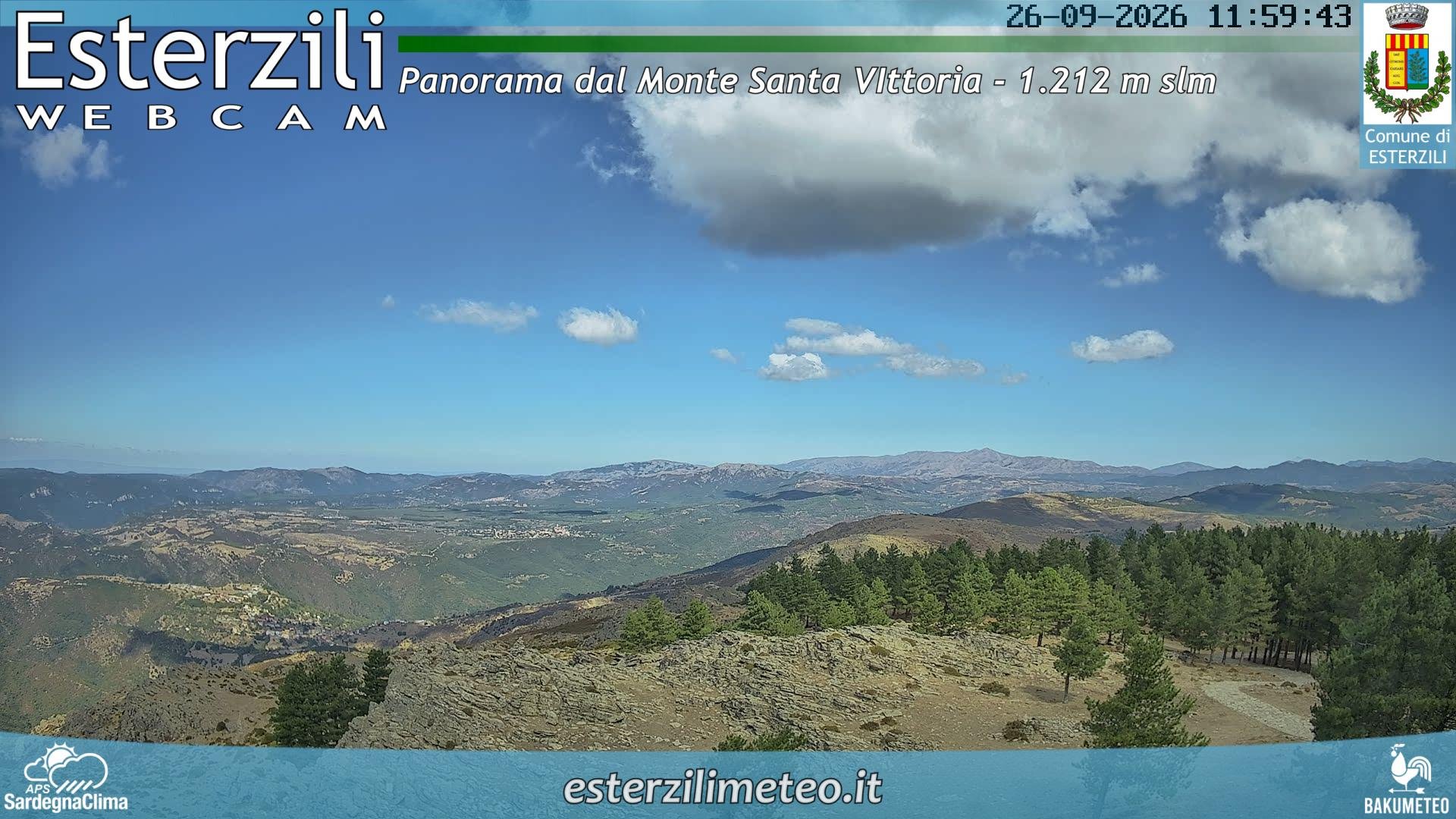 view from Monte Santa Vittoria on 2026-09-26