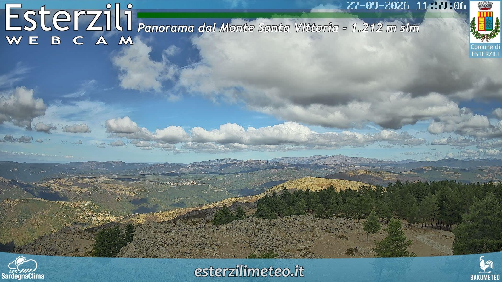 view from Monte Santa Vittoria on 2026-09-27