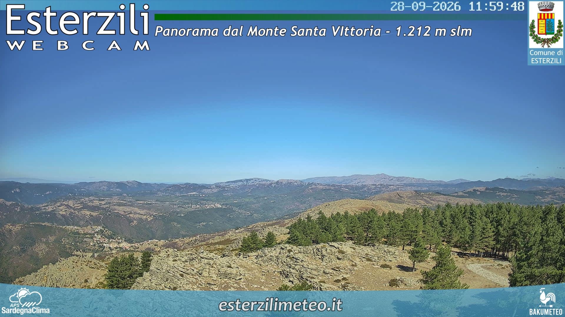 view from Monte Santa Vittoria on 2026-09-28