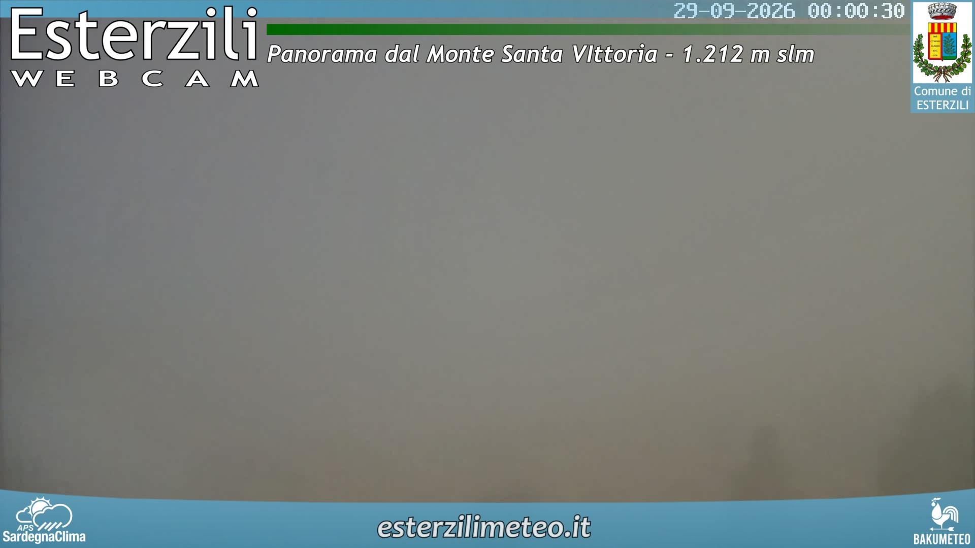 time-lapse frame, Monte Santa Vittoria webcam