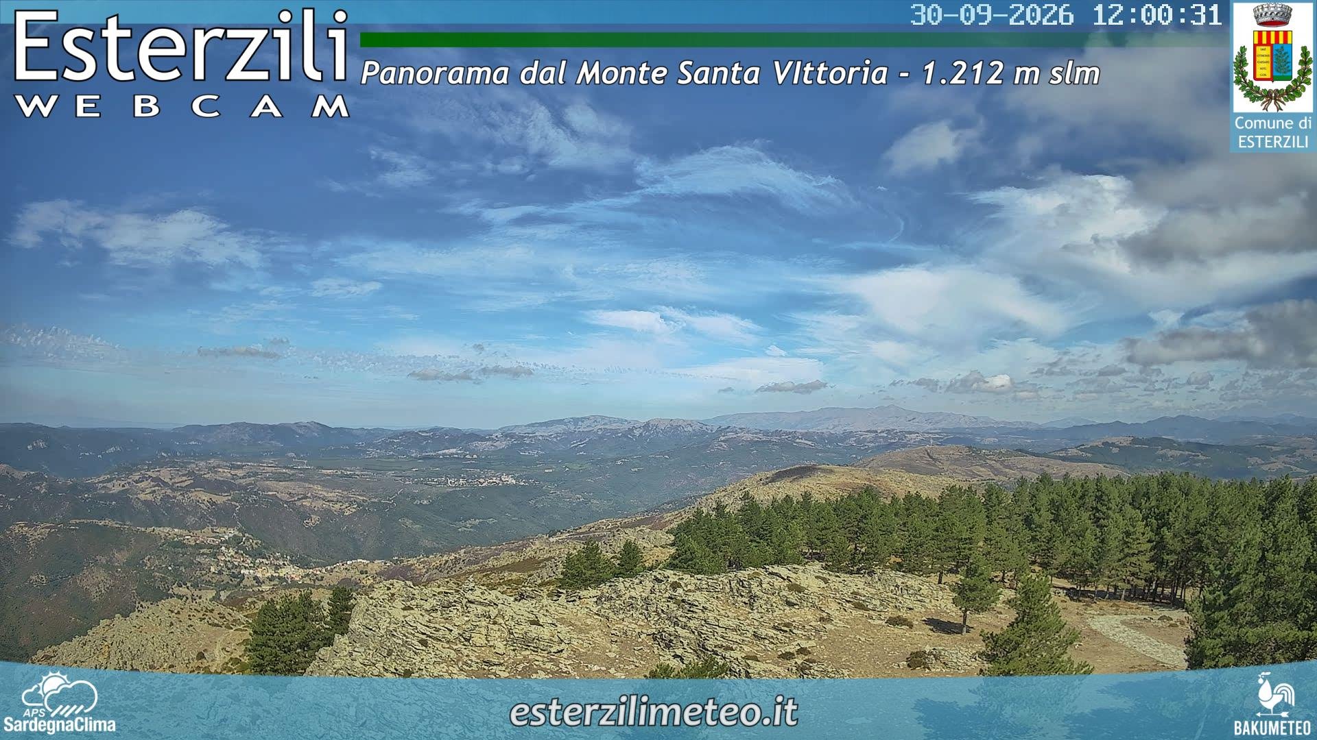 view from Monte Santa Vittoria on 2026-09-30