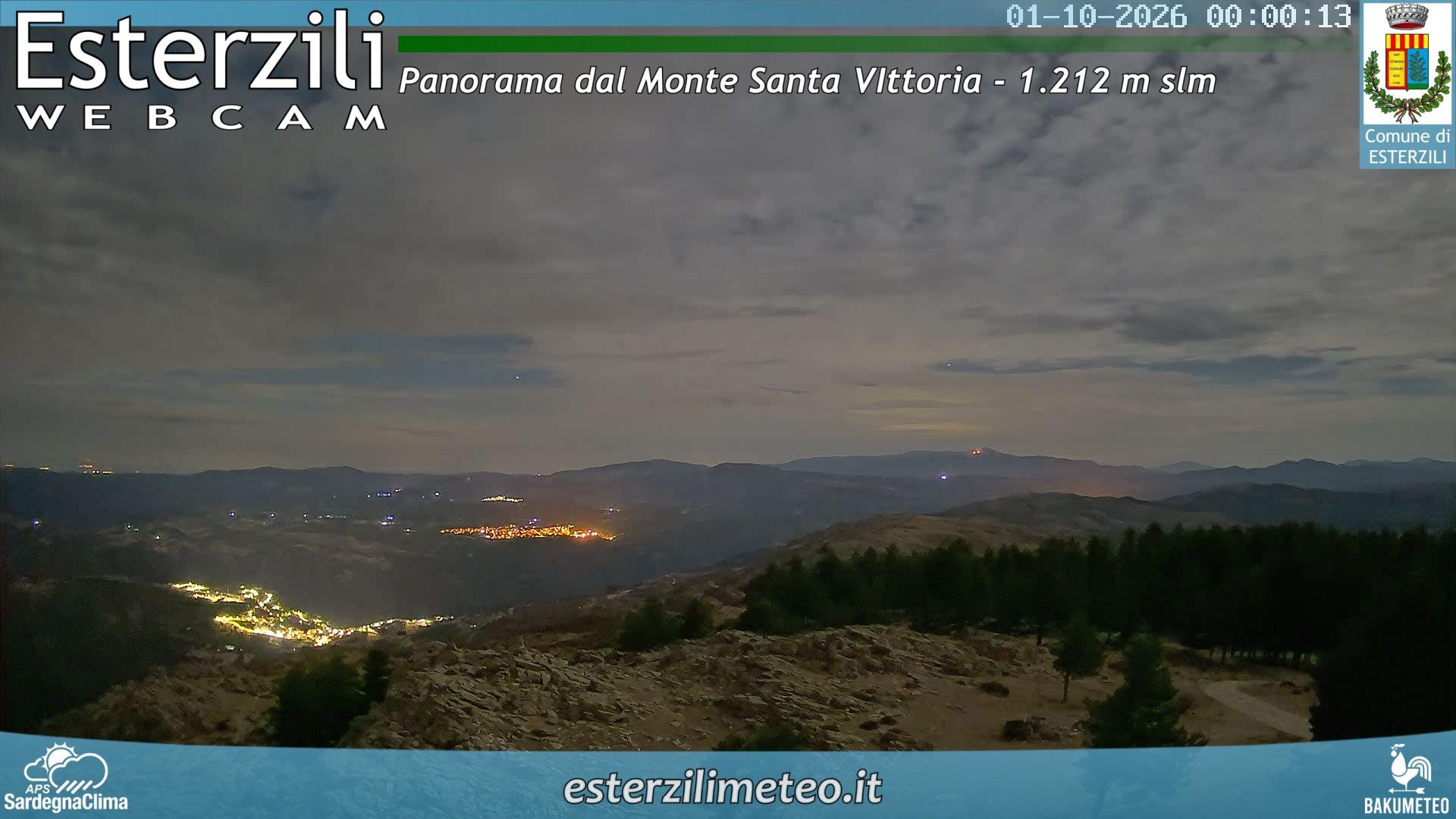 time-lapse frame, Monte Santa Vittoria webcam