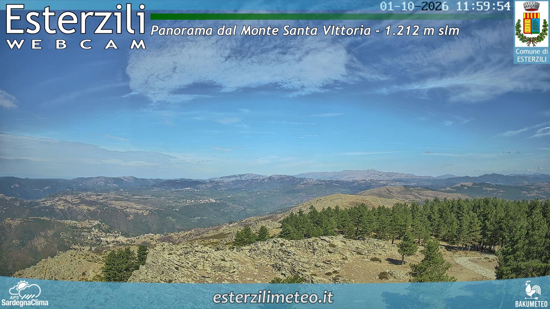 view from Monte Santa Vittoria on 2026-10-01