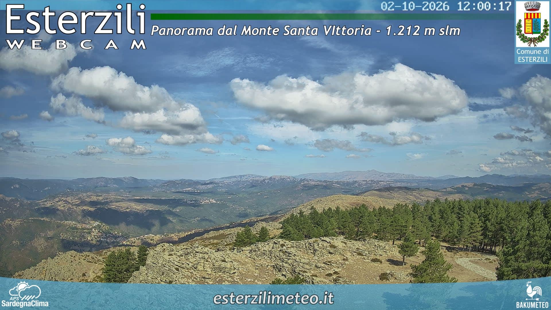 view from Monte Santa Vittoria on 2026-10-02