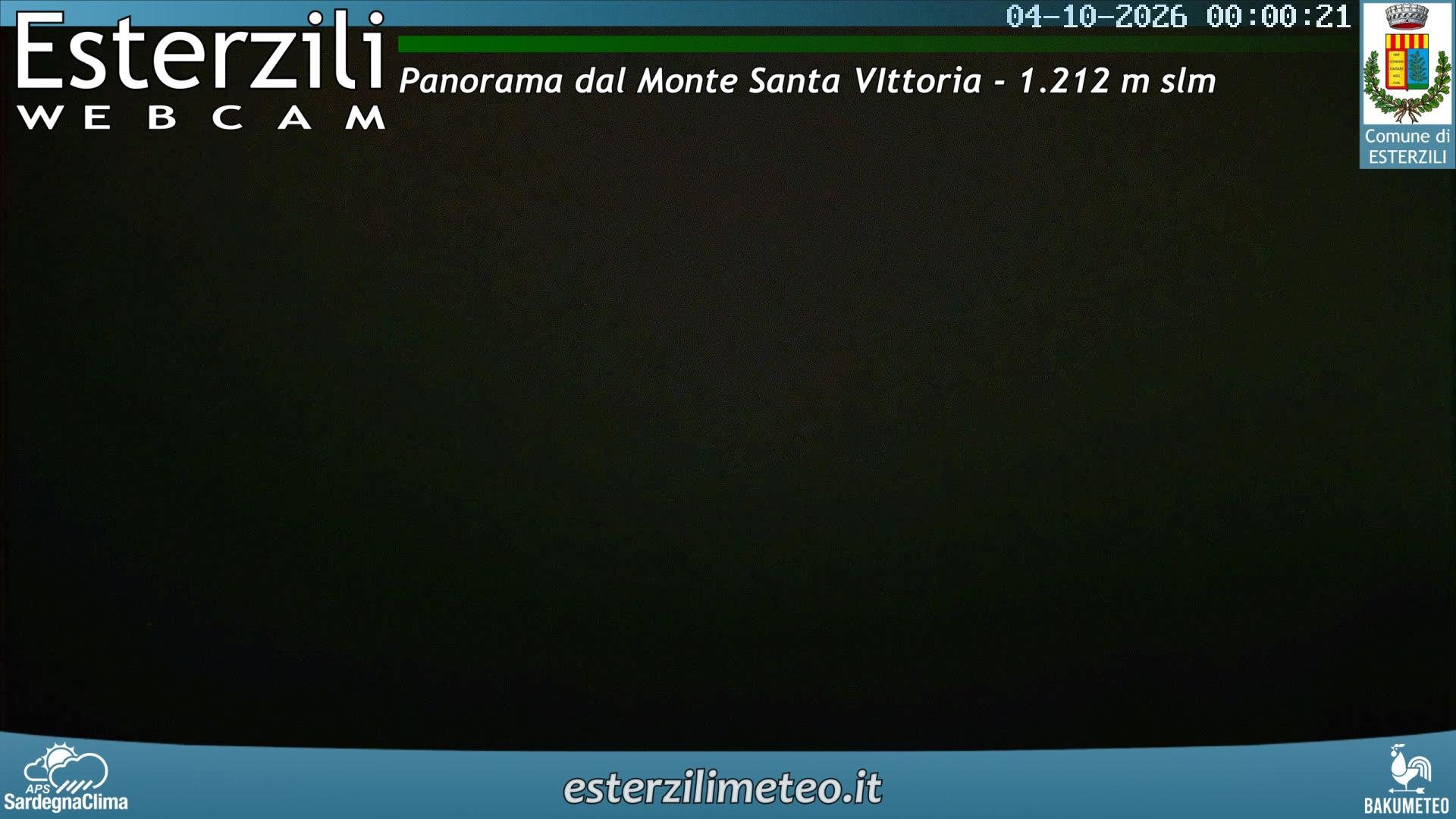time-lapse frame, Monte Santa Vittoria webcam