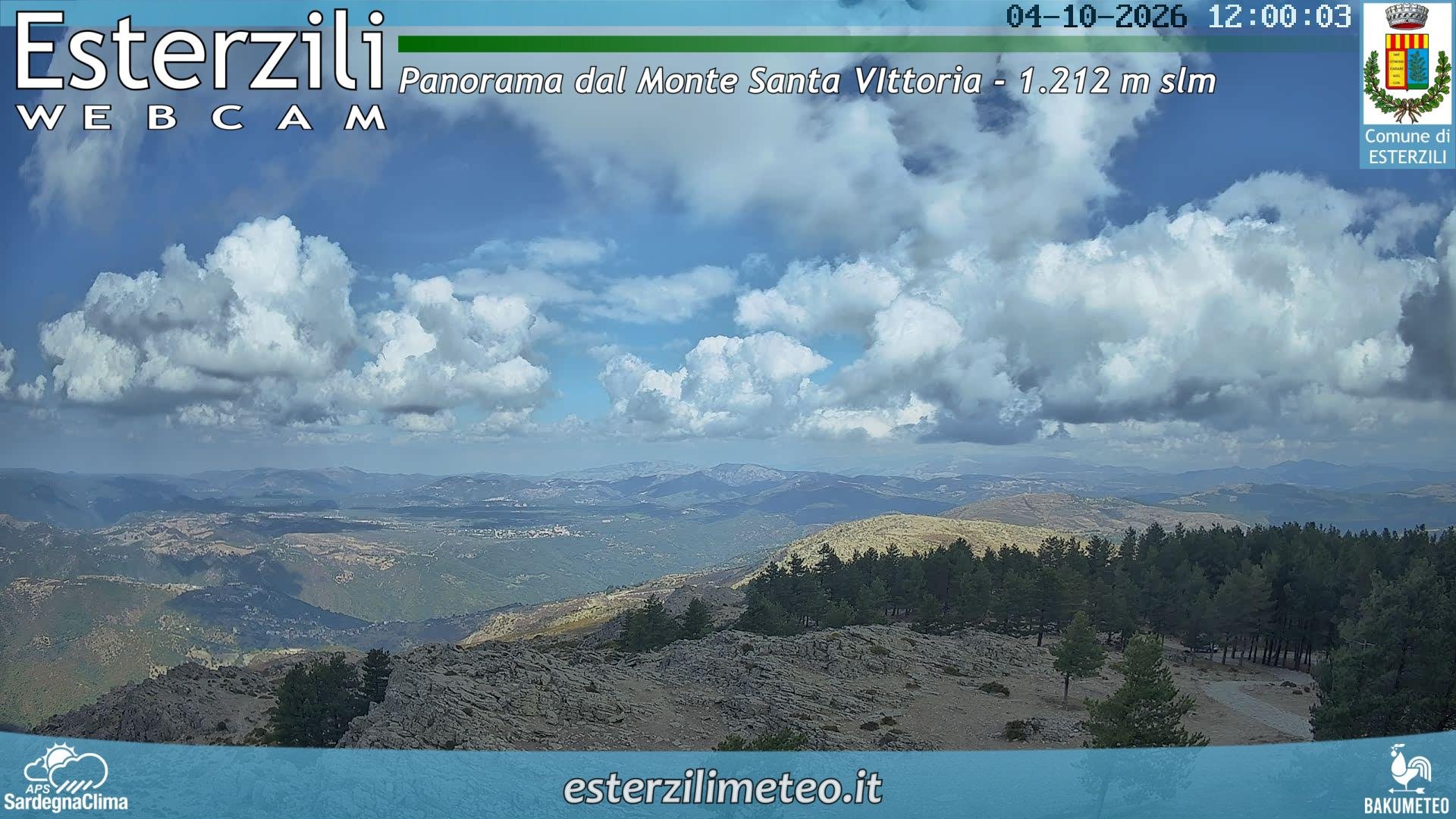 view from Monte Santa Vittoria on 2026-10-04