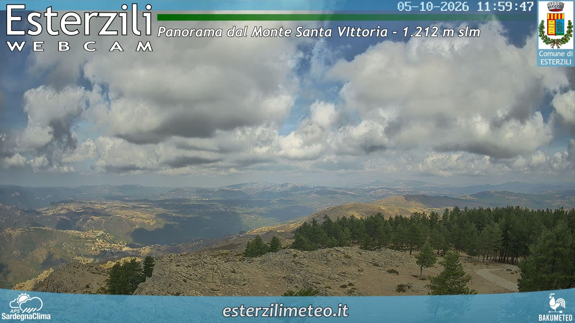 view from Monte Santa Vittoria on 2026-10-05