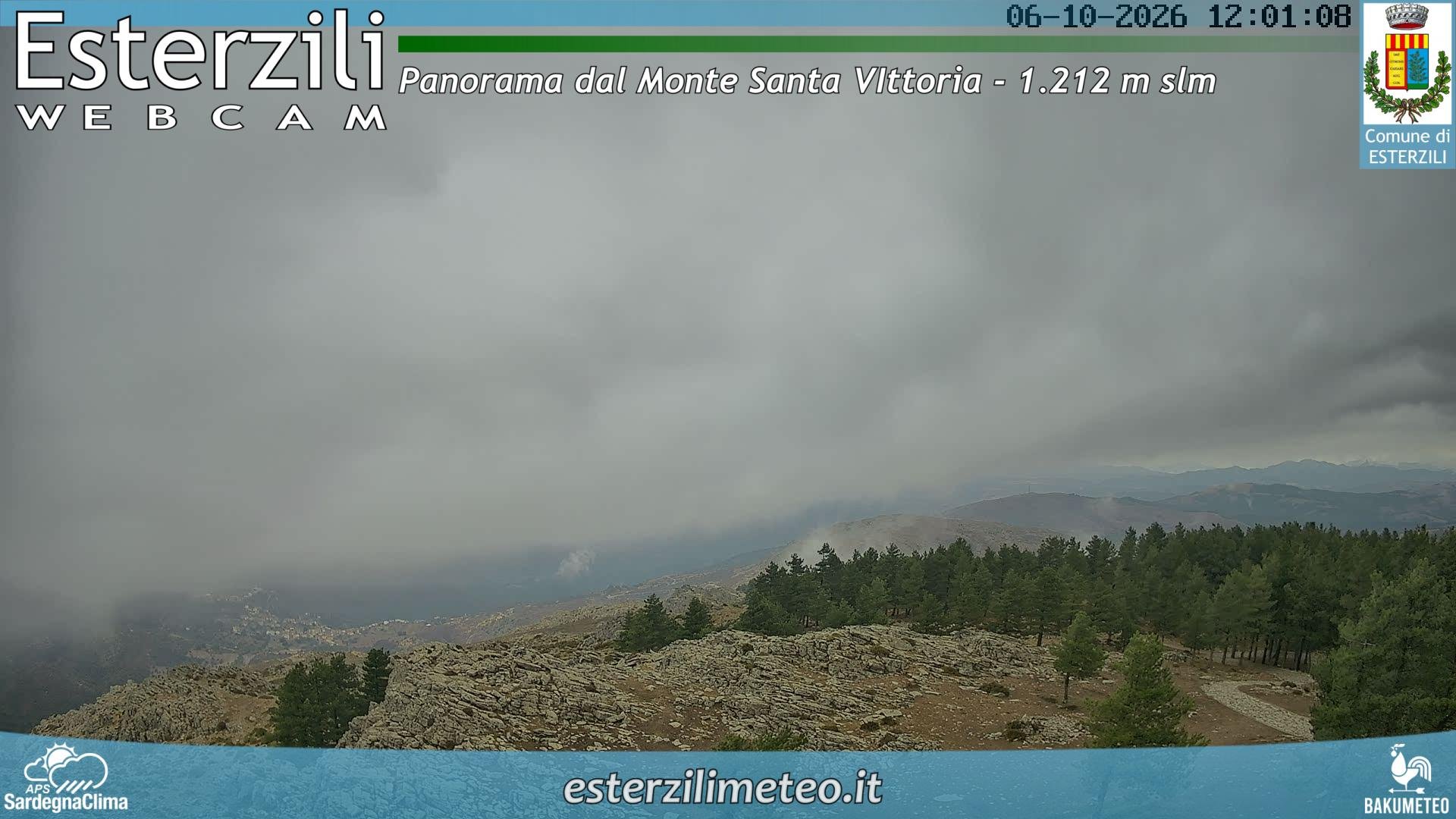 view from Monte Santa Vittoria on 2026-10-06