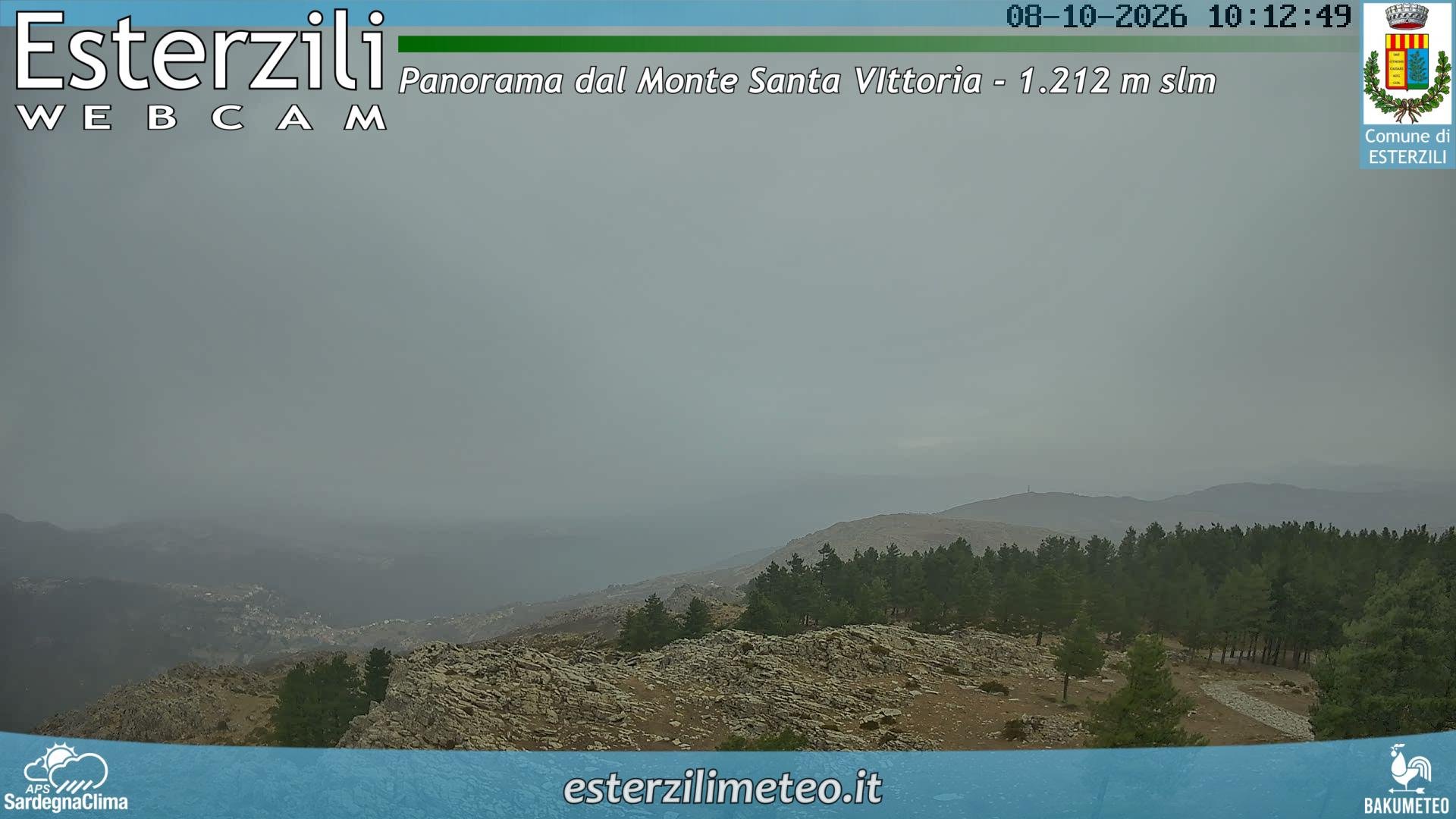 time-lapse frame, Monte Santa Vittoria webcam