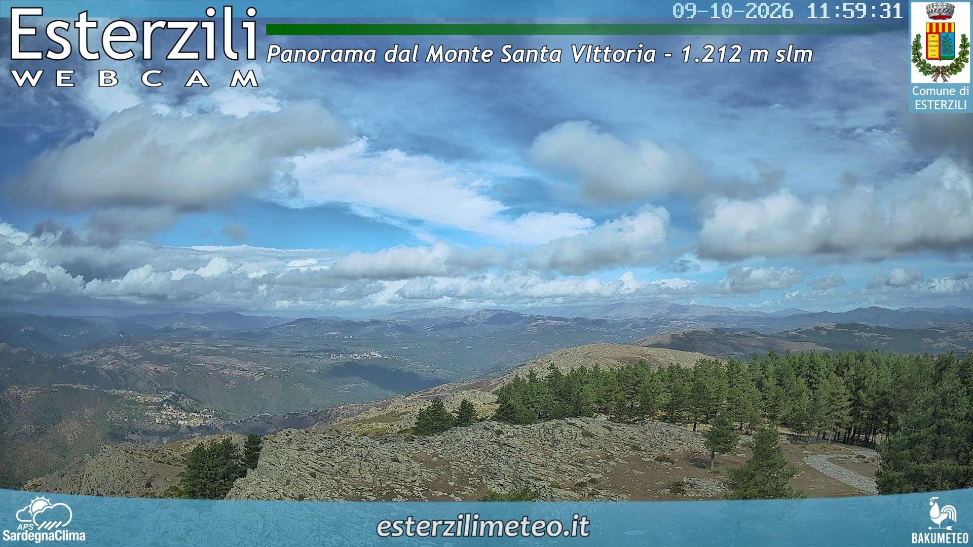 view from Monte Santa Vittoria on 2026-10-09