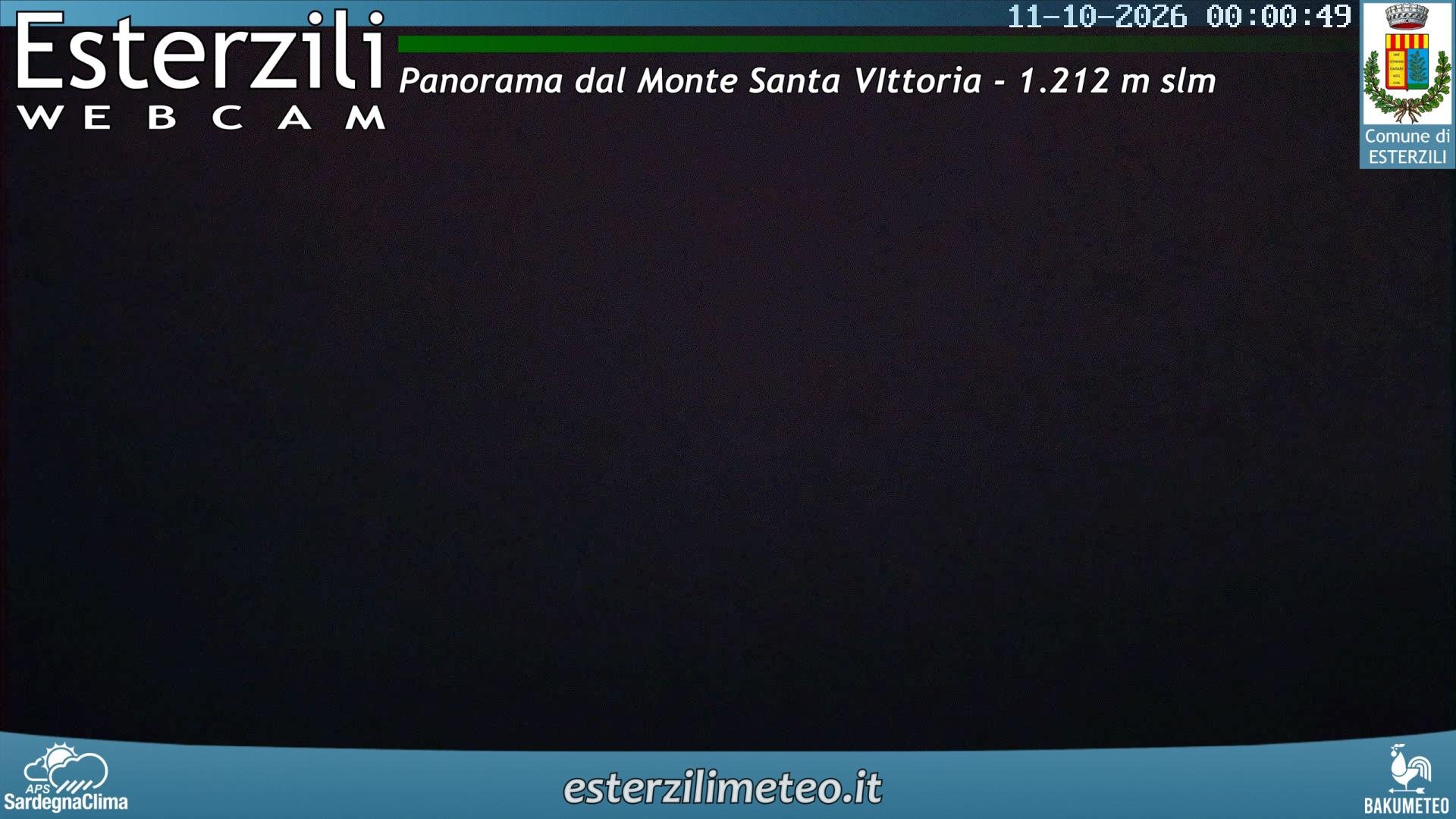 time-lapse frame, Monte Santa Vittoria webcam