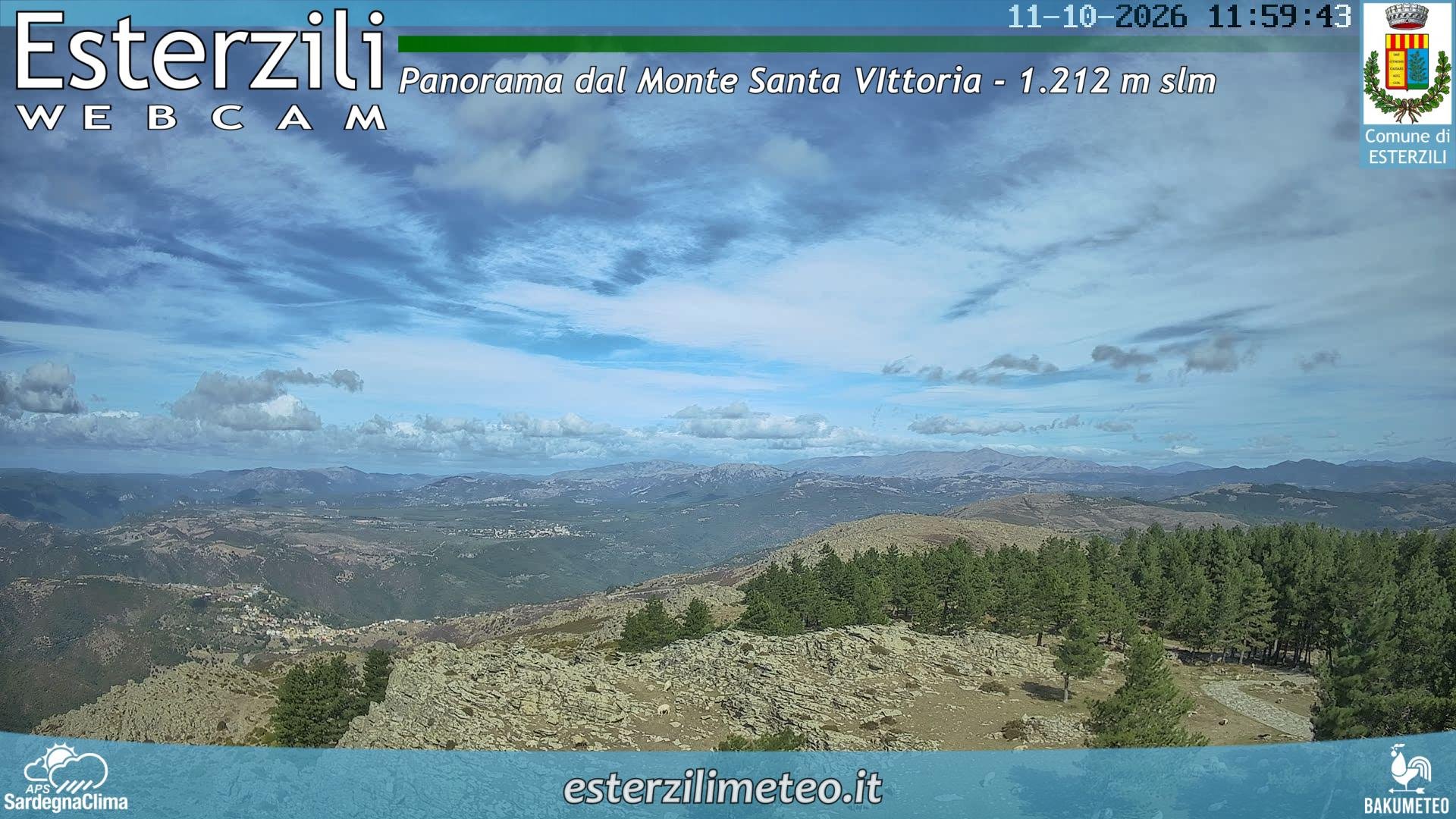 view from Monte Santa Vittoria on 2026-10-11